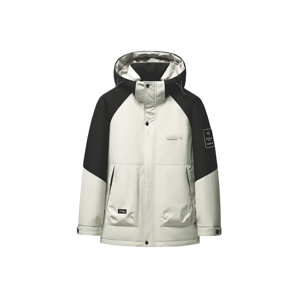 COMBO Зимний Теплый Утолщенный Утеплитель Пэчворк Многоцветный Пуховик Мужской