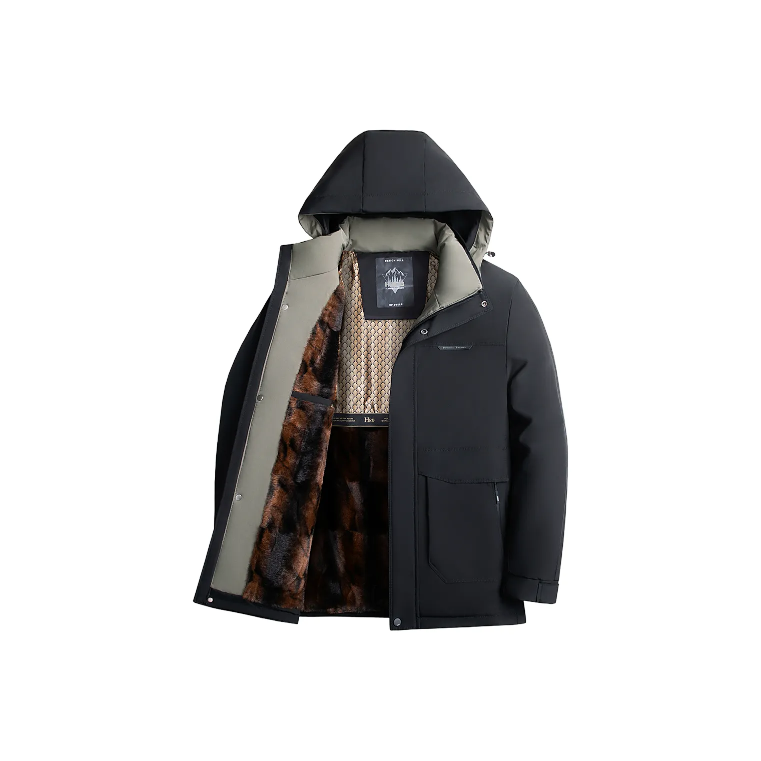 BLUELANDINC Хлопковый пуховик мужской