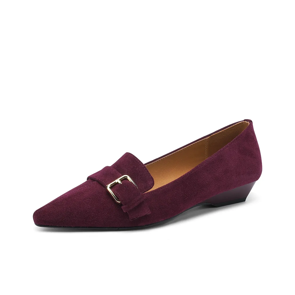 FMM Slip On Обувь без подкладки 2025 Fall Удобная Замшевая Женская Работа Коммутатор Обувь Женская