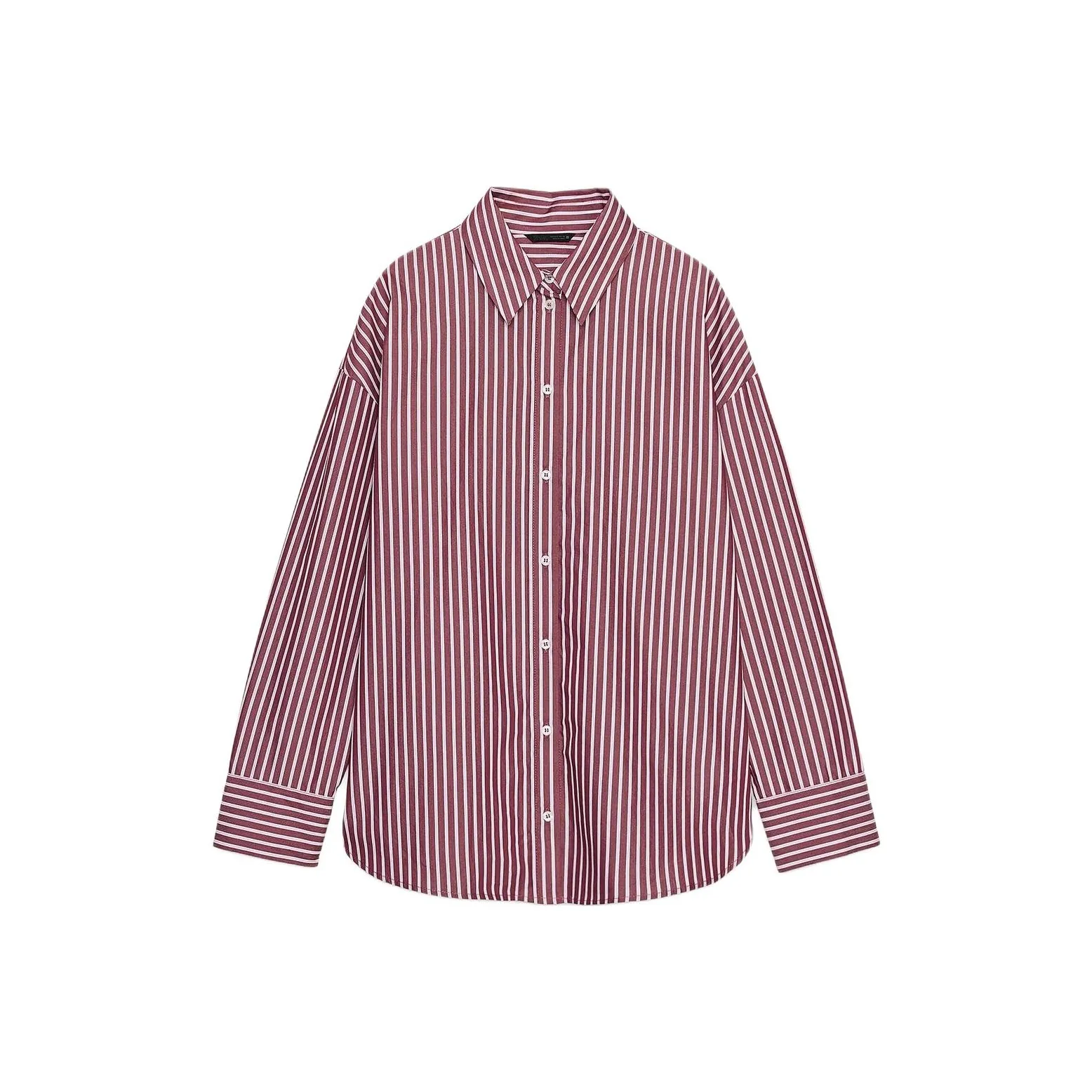 ZARA Бордово-красные Женские Рубашки