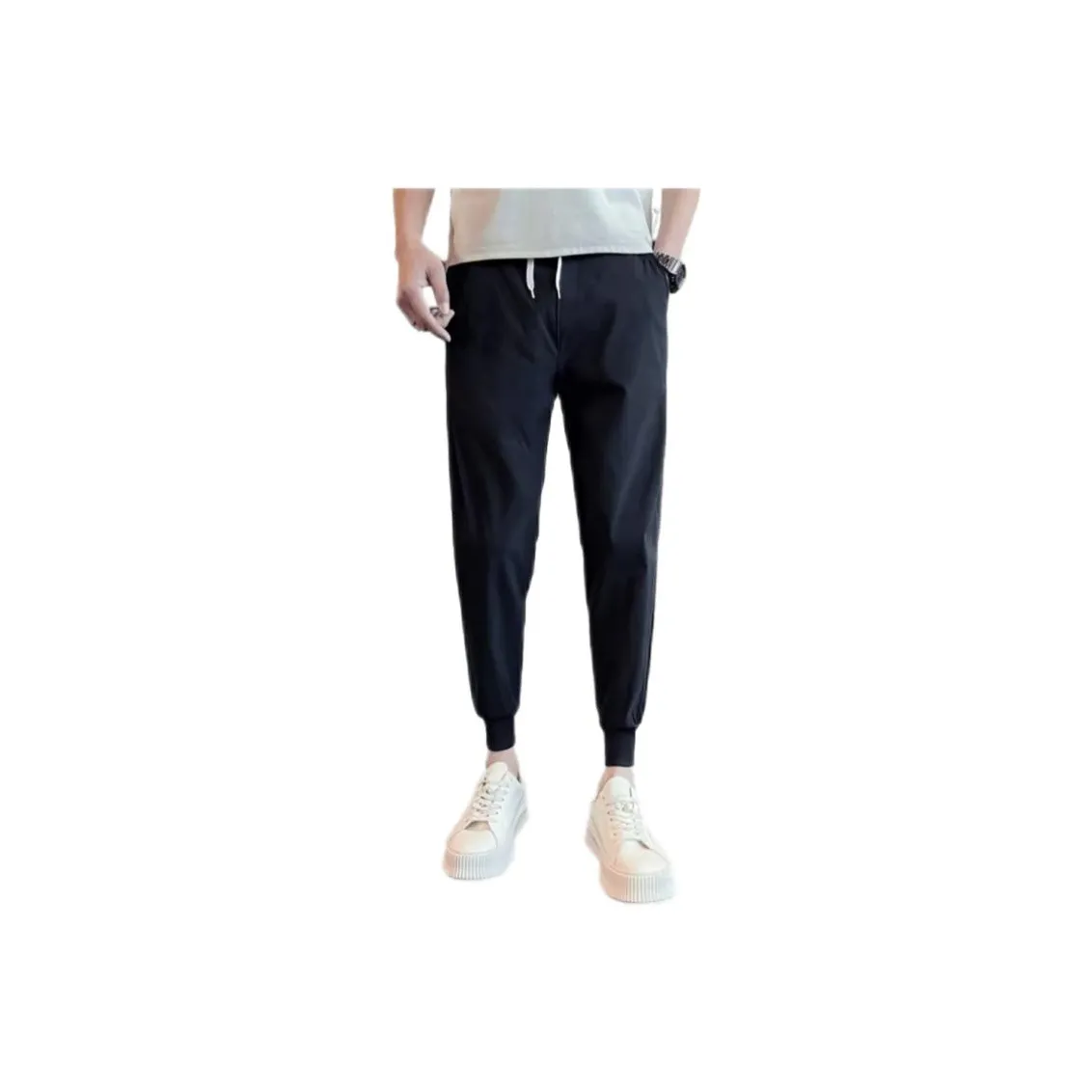 NRXX Мужская одежда Свободный крой Похудение Модный Спортивный Повседневный Американский Харадзюку Lazy Юность Модный Брюки Мужские