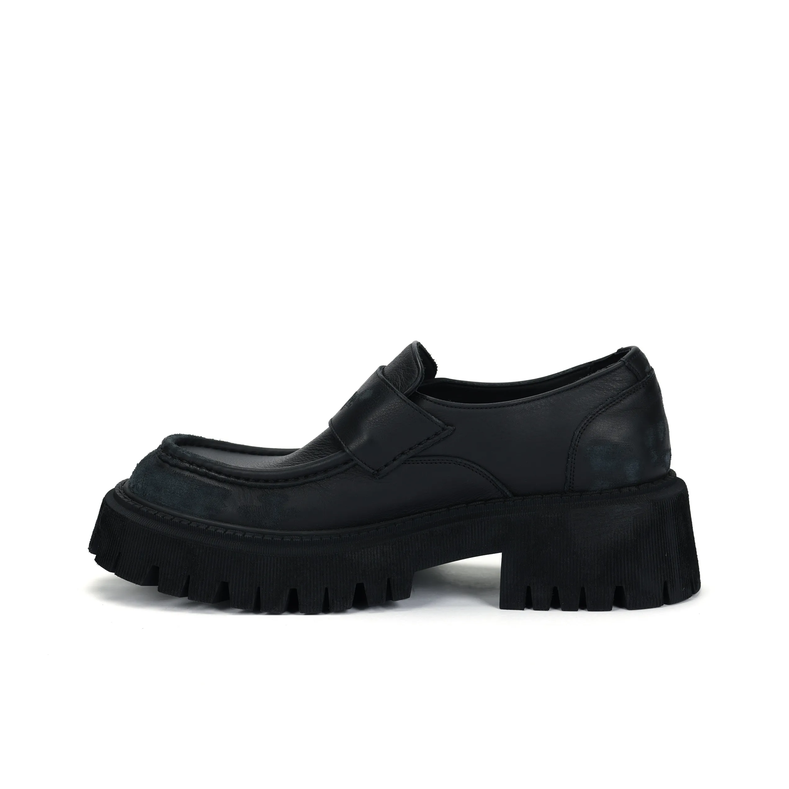 Balenciaga Tractor Loafers Men Black