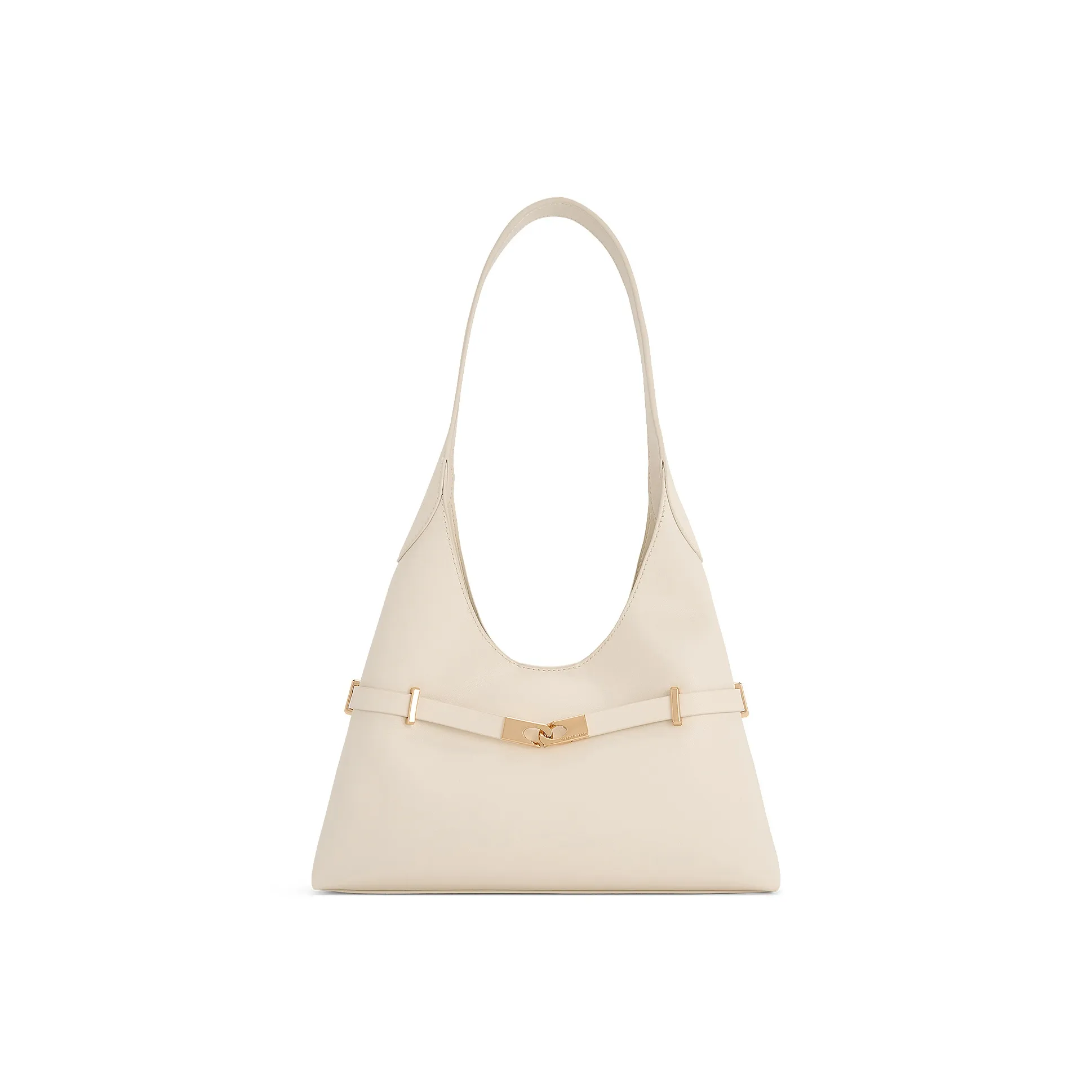 CHARLES KEITH ПУ (полиуретан) Одно плечо Сумка Средний Женский Кремово-молочный Белый