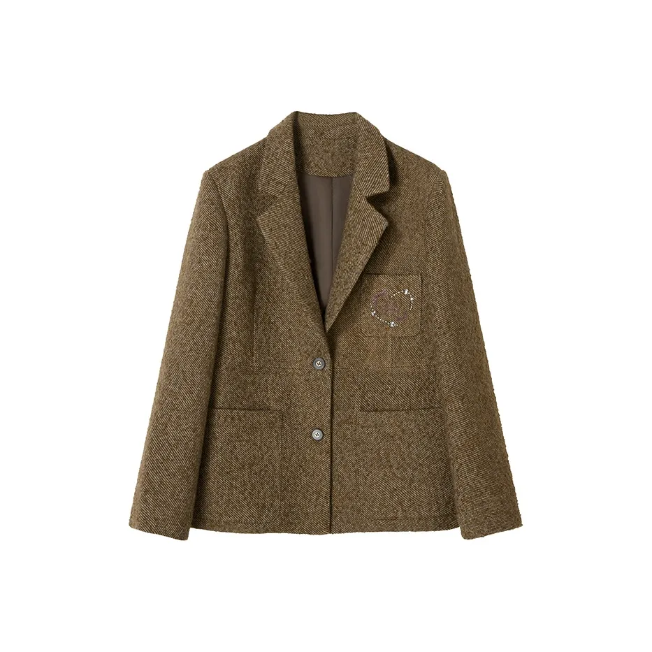 UENA Коричневый пятно женские деловые костюмы