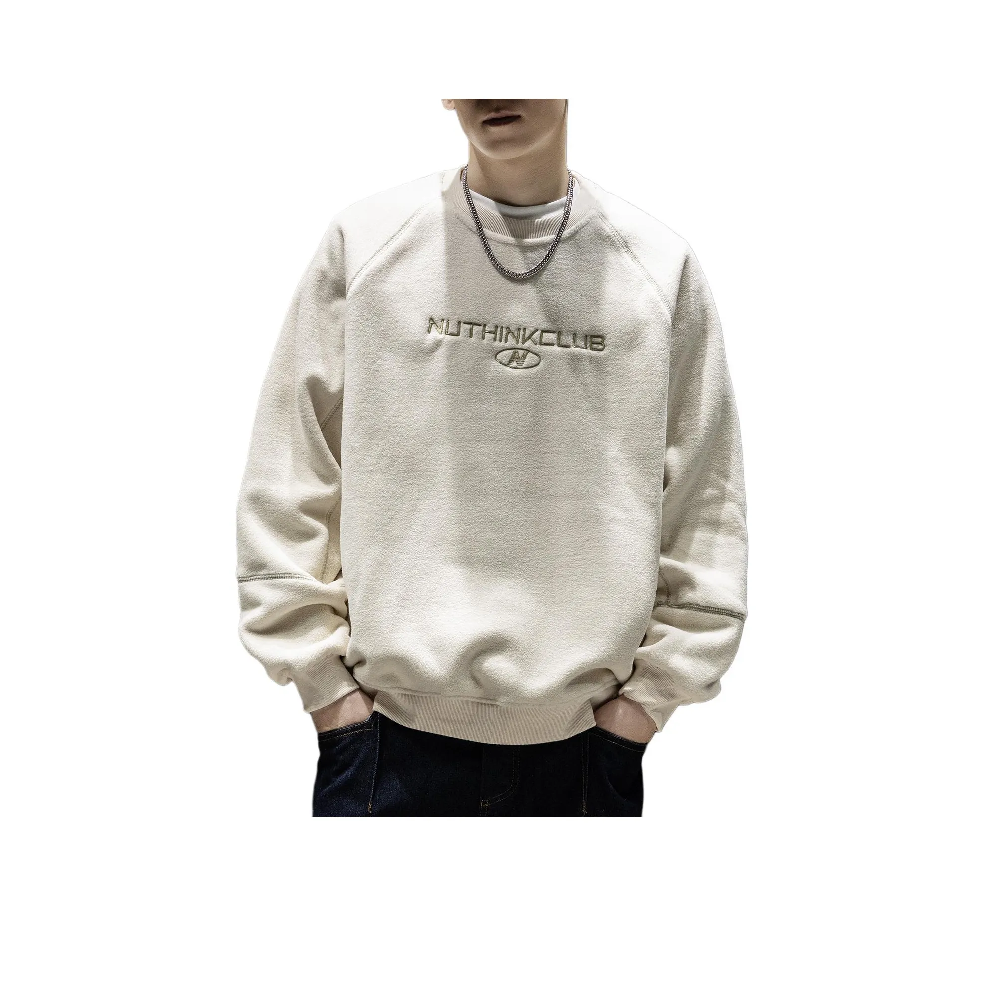 WOOD SOON Стиль "Старые деньги" Американский модный бренд Внутренняя одежда Повседневный свитшот с круглым вырезом Мужской