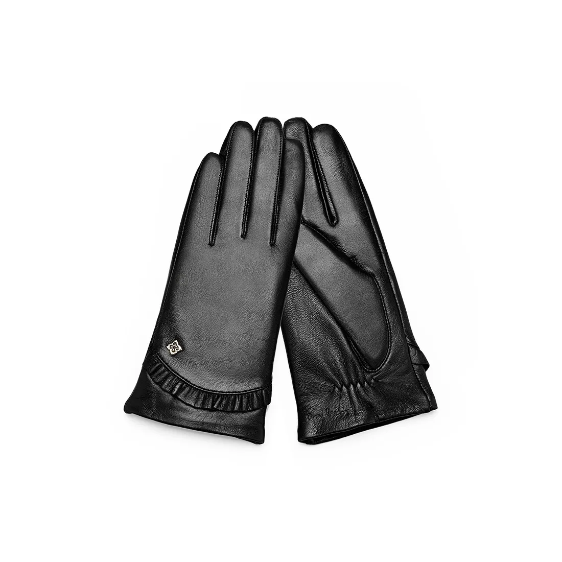 PIERRE CARDIN Sheepskin Козья кожа Перчатки Женские Черный