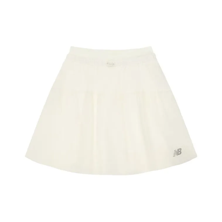 New Balance Повседневные короткие юбки Женские цвет слоновая кость
