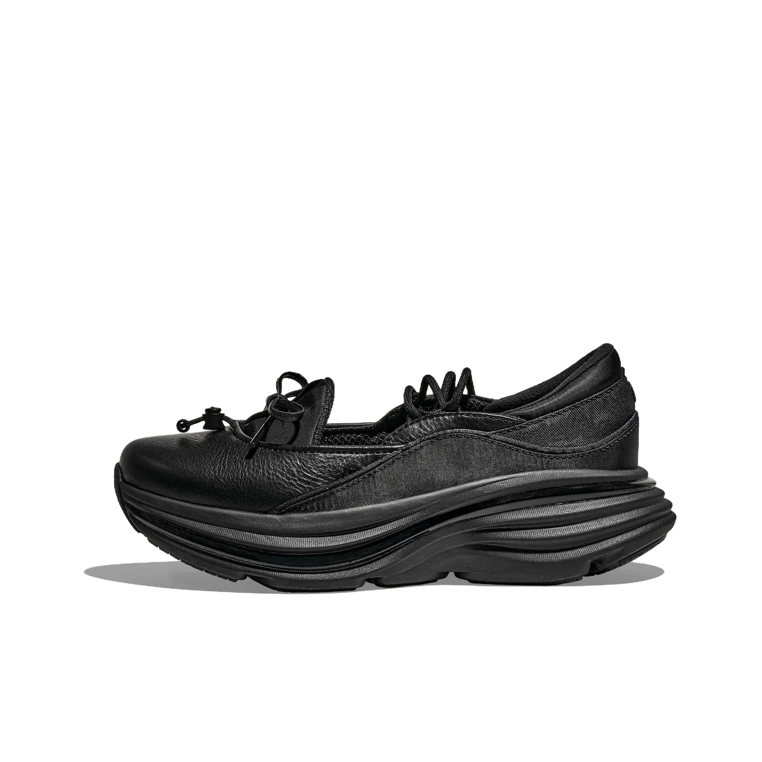 HOKA ONE ONE Bondi Платформа Туфли Мэри Джейн Женские Черные