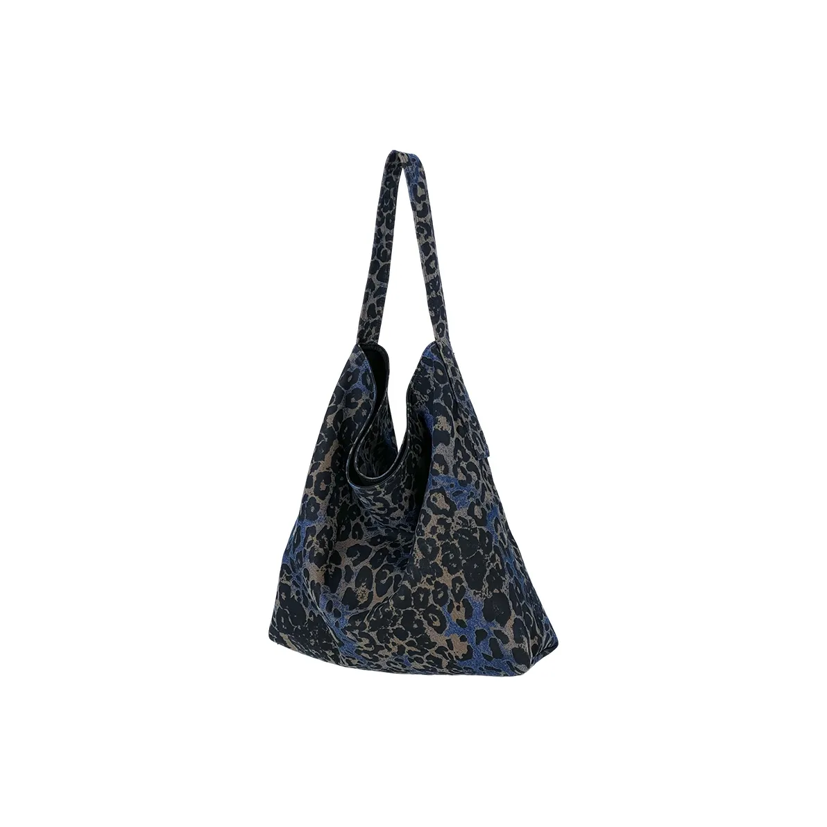 JPJ Деним Тоут Сумка Сумка для покупок Сумка на плечо Стандартная Женская Леопардовый принт Синий