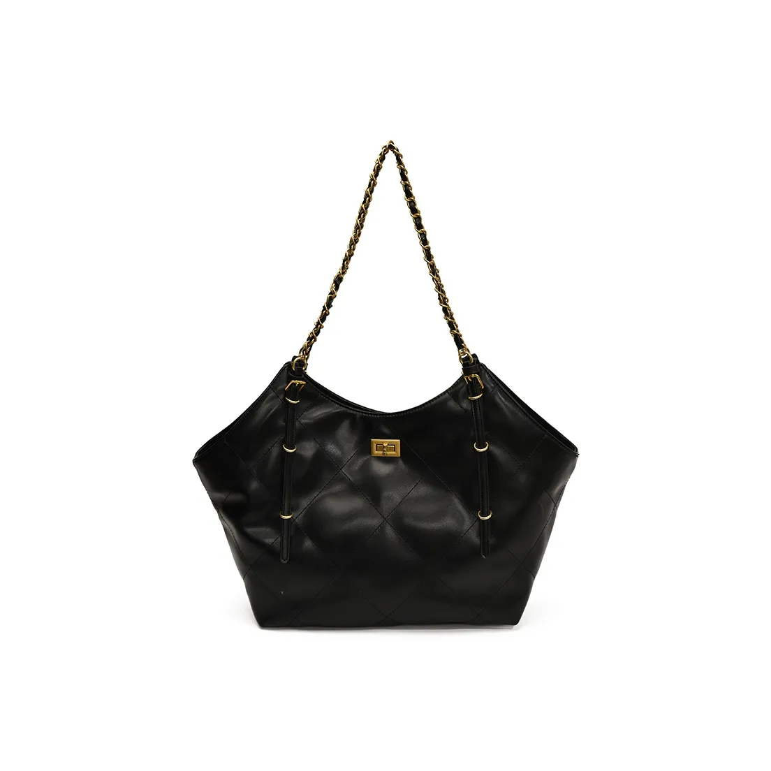 PINK·LAND ПУ (полиуретан) Сумка через плечо Стандартная Женская Черная Кофейная Коричневая