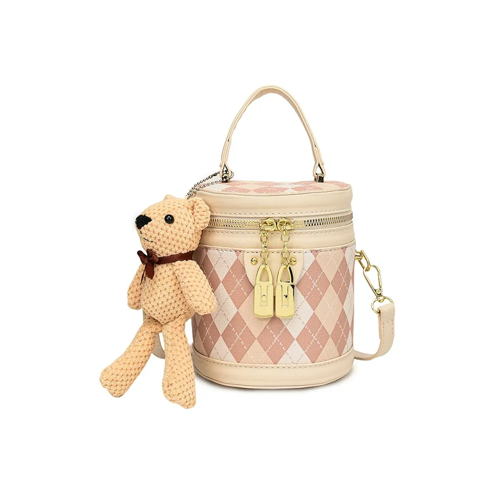 AUNG ПУ (полиуретан) Сумка через плечо Стандартная Подростки Экрю Черный Розовый Хаки