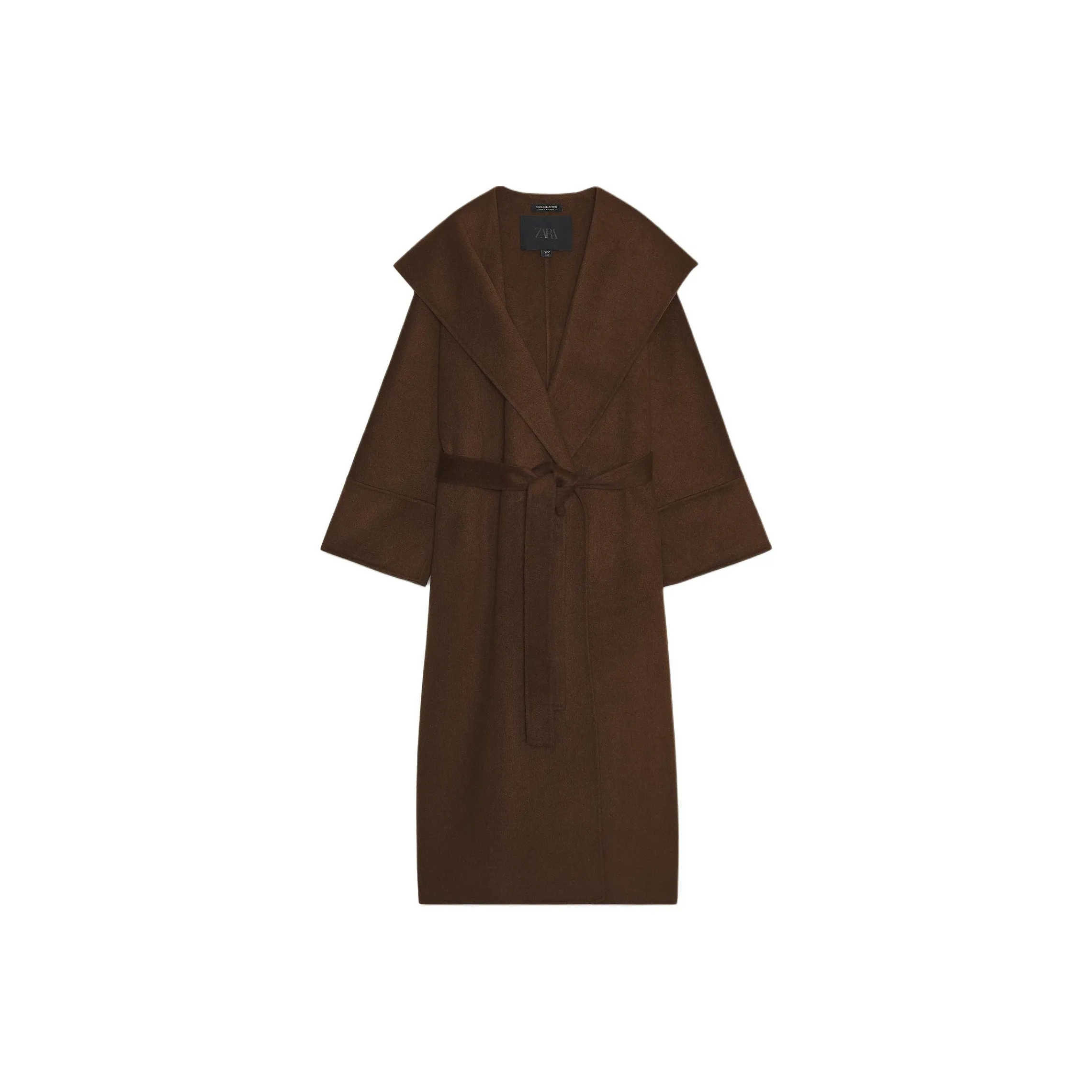 ZARA ZW Series Коричневое Женское Пальто