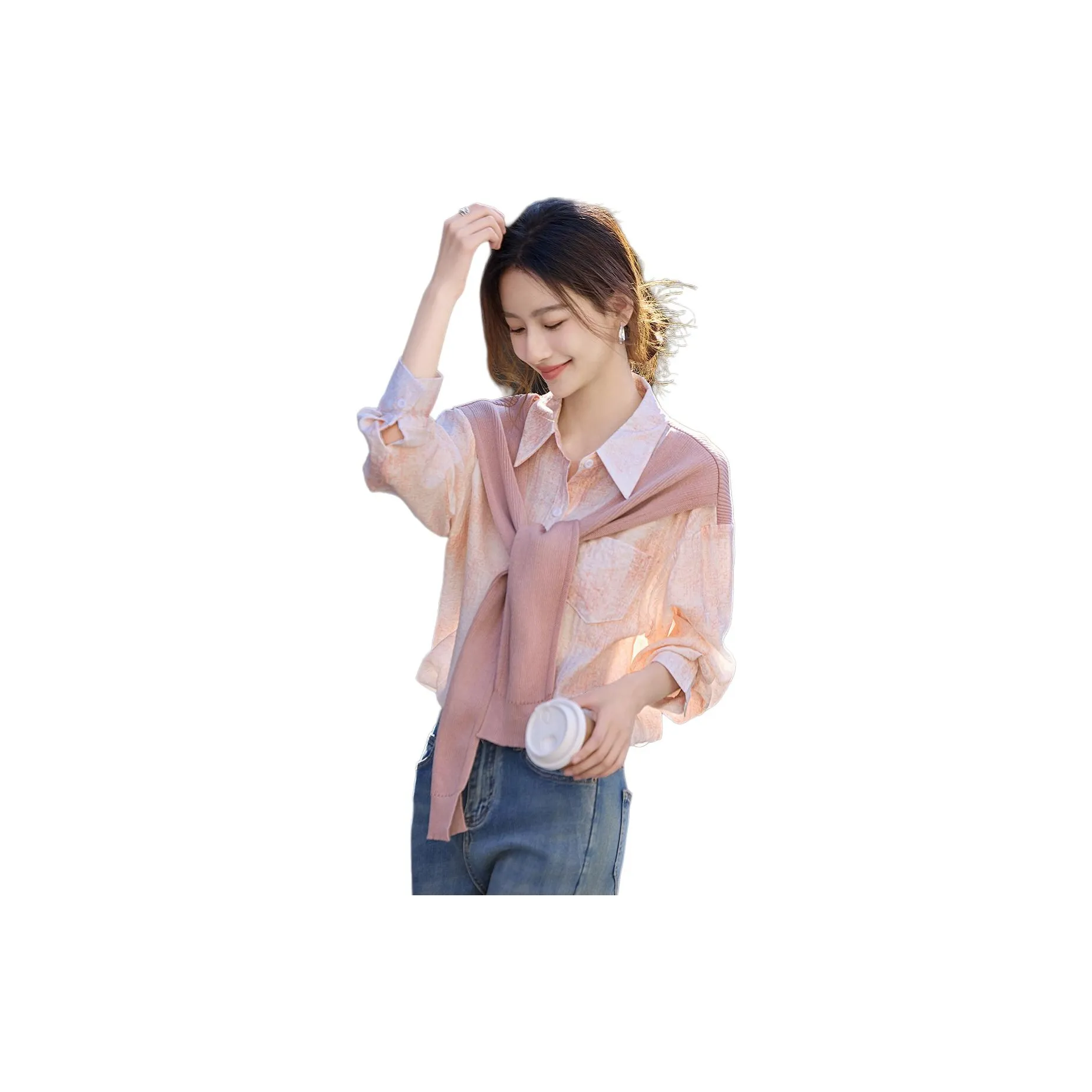 Still quiet Женские Рубашки