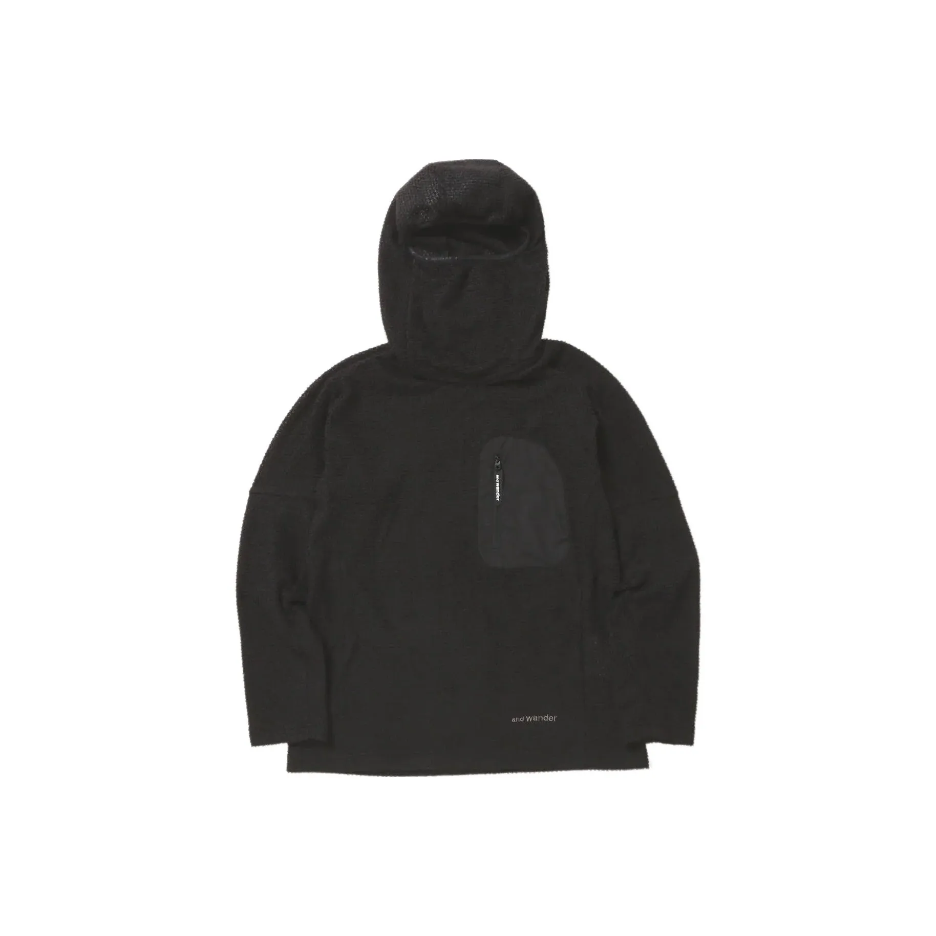 And wander Collaboration Черные Унисекс Толстовки