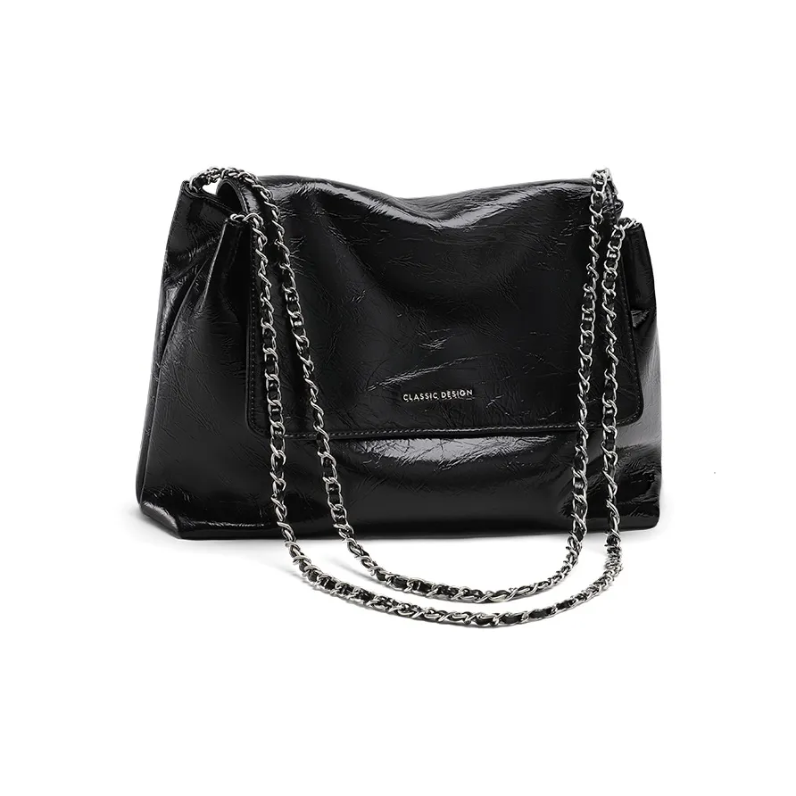 VINEY Сумка через плечо из коровьей кожи стандартная женская черная