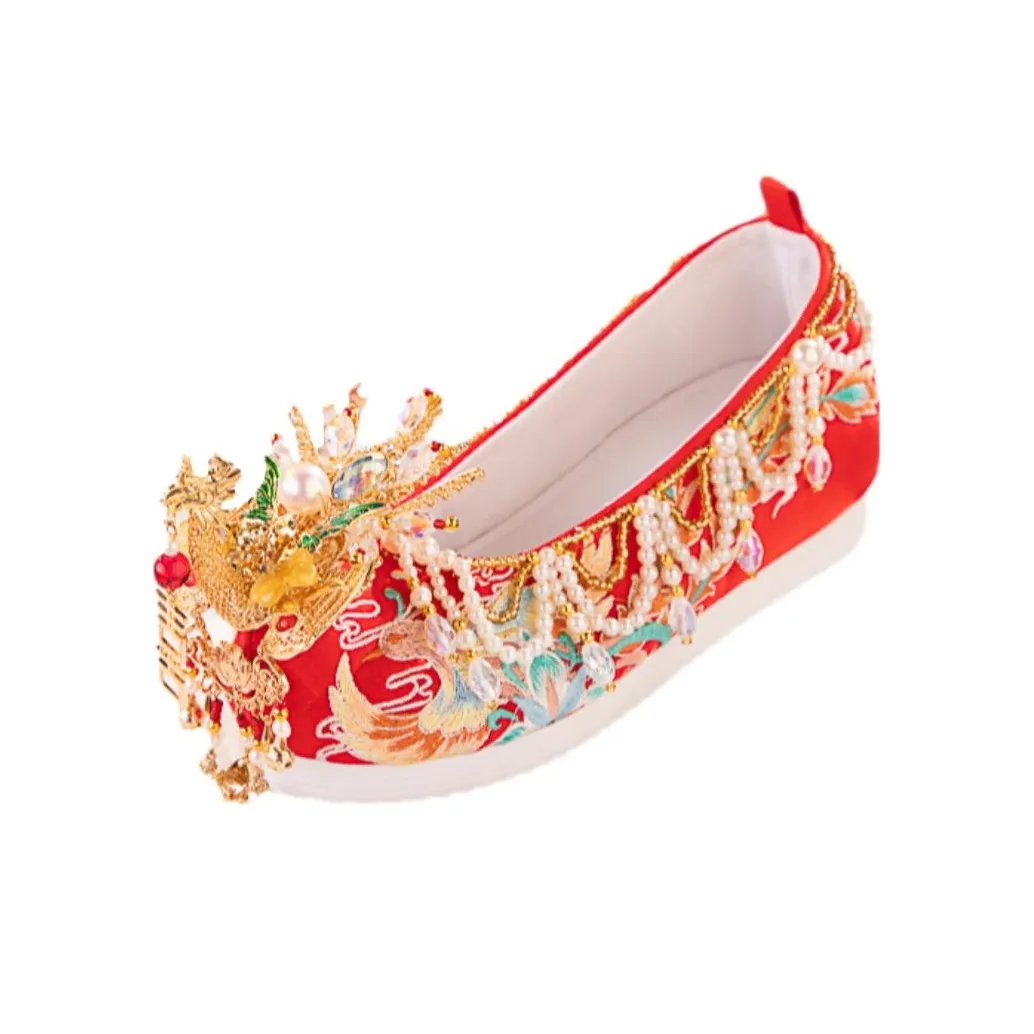 Вышитая обувь Ханьфу для женщин Dance Embroidery