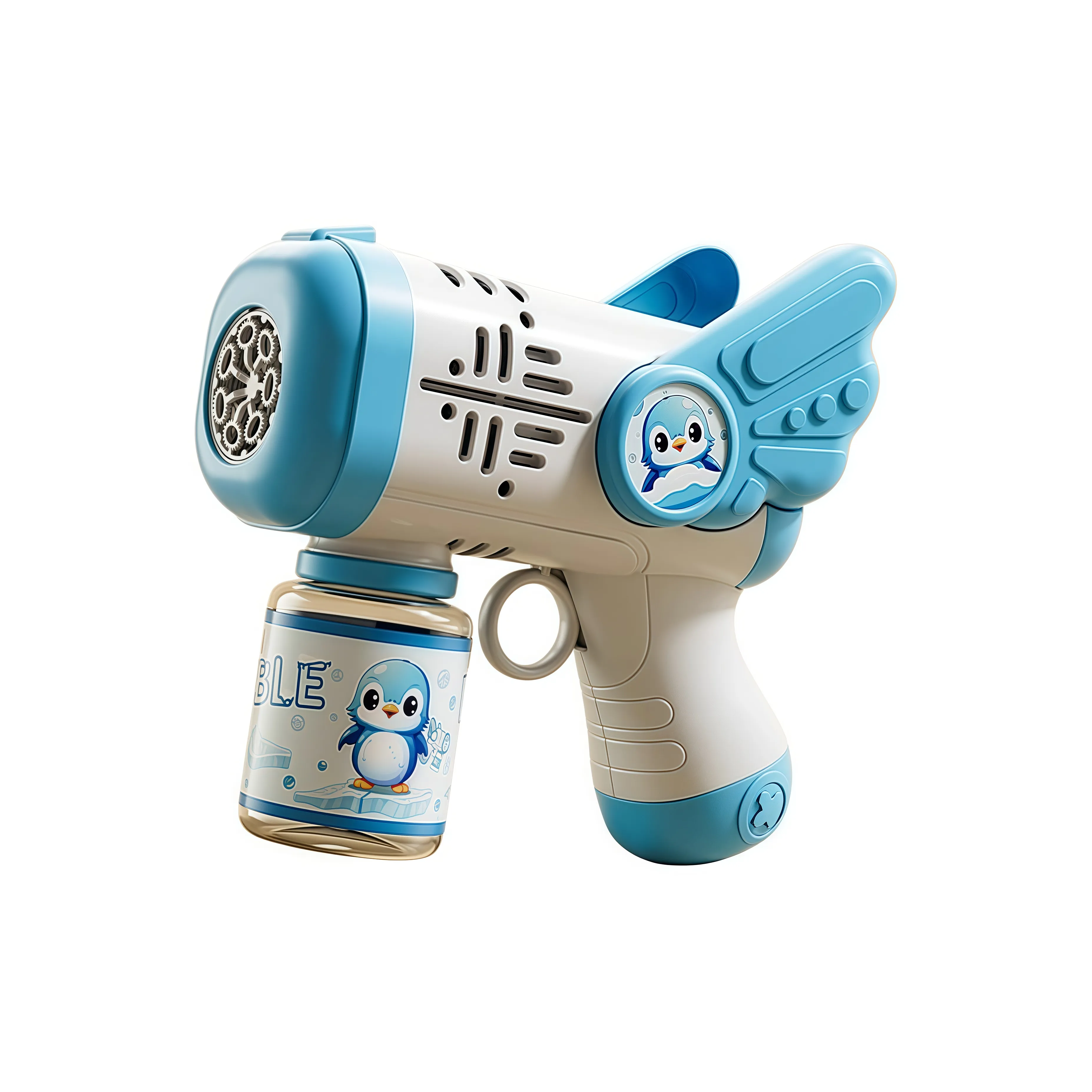 BEIBEIJIA Полностью автоматический MULTI Hole Свет Милый Ангел Пена Пистолет Пузыри