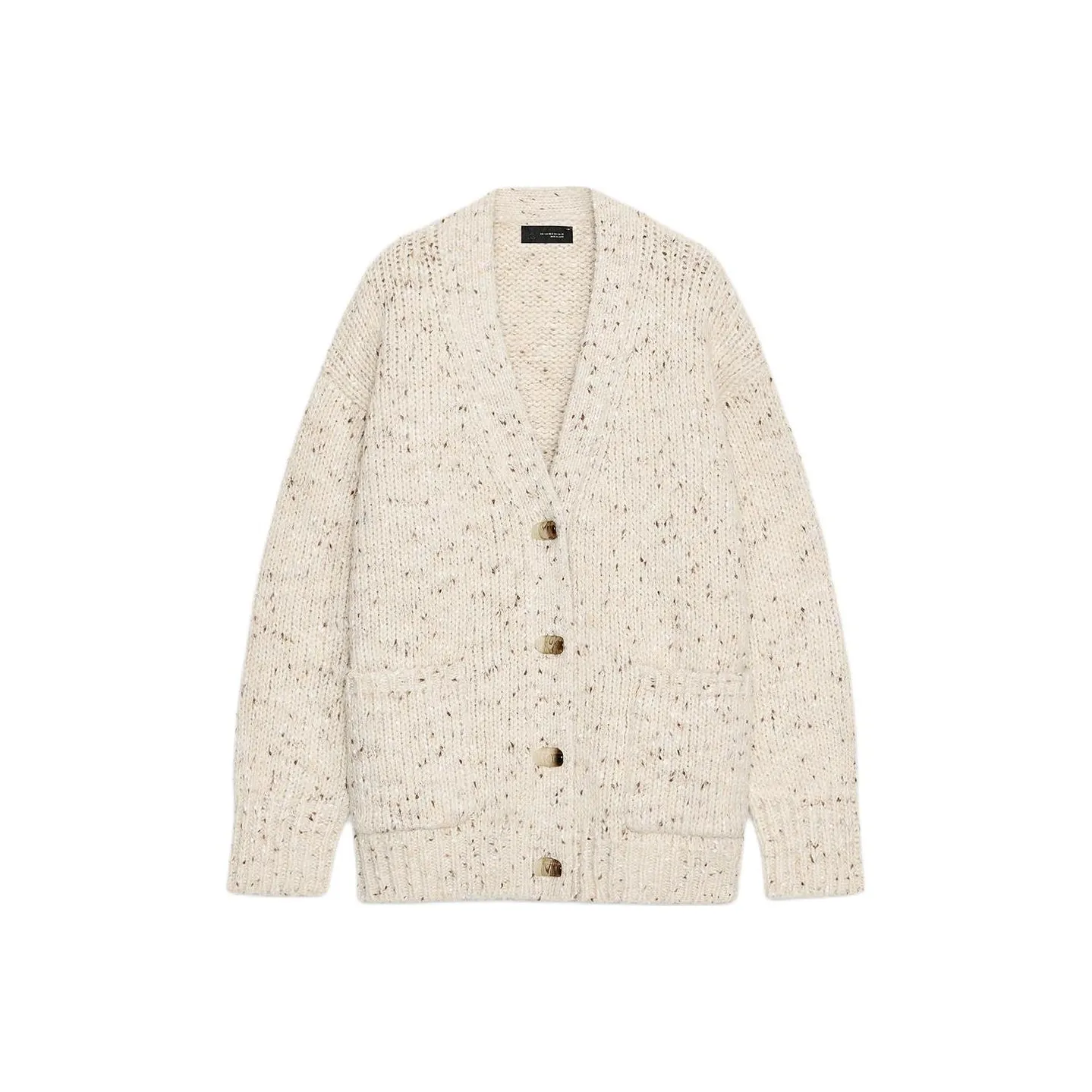 ZARA Песочный Зебра С принтом Женские Свитера