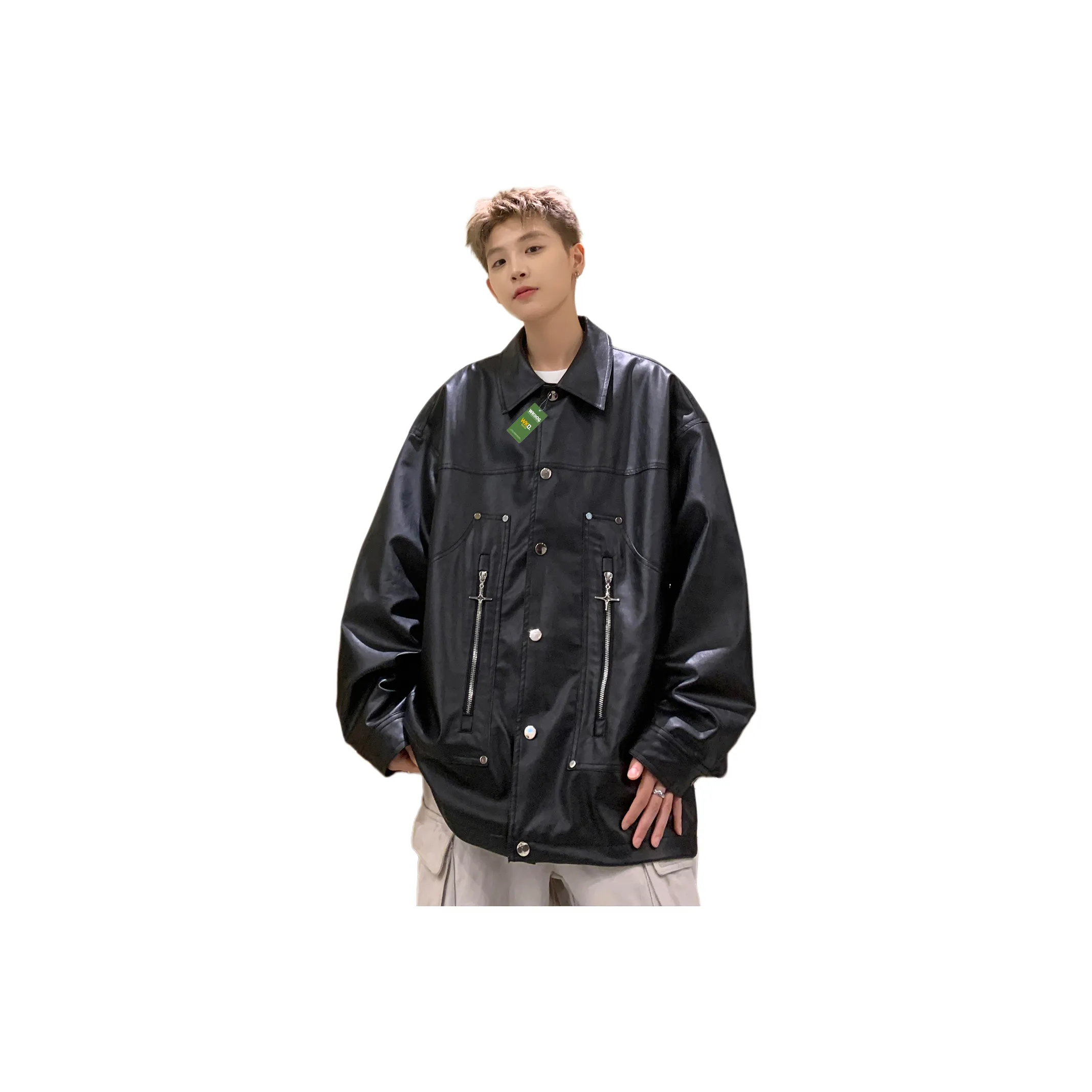 WKOOG Унисекс Кожаные куртки