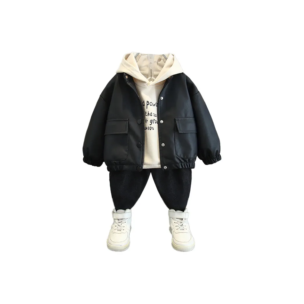 Bull Thunder Одежда Sets Кожаные куртки 2025 AUTUMN Edition для детей в возрасте 3-7 лет