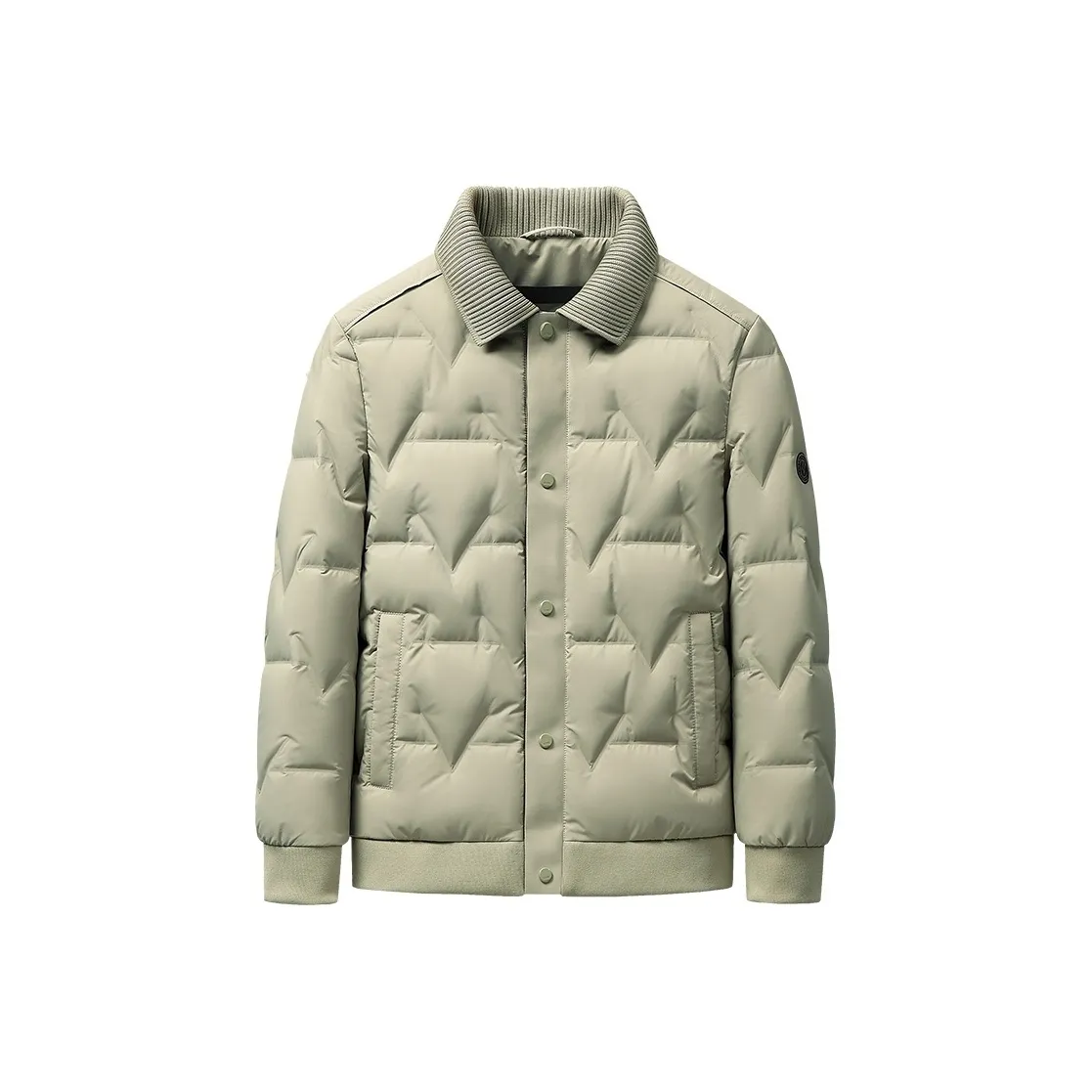 COMBO Осенний Зимний Легкий Топ Отложной Воротник Укороченный Пуховик Мужской