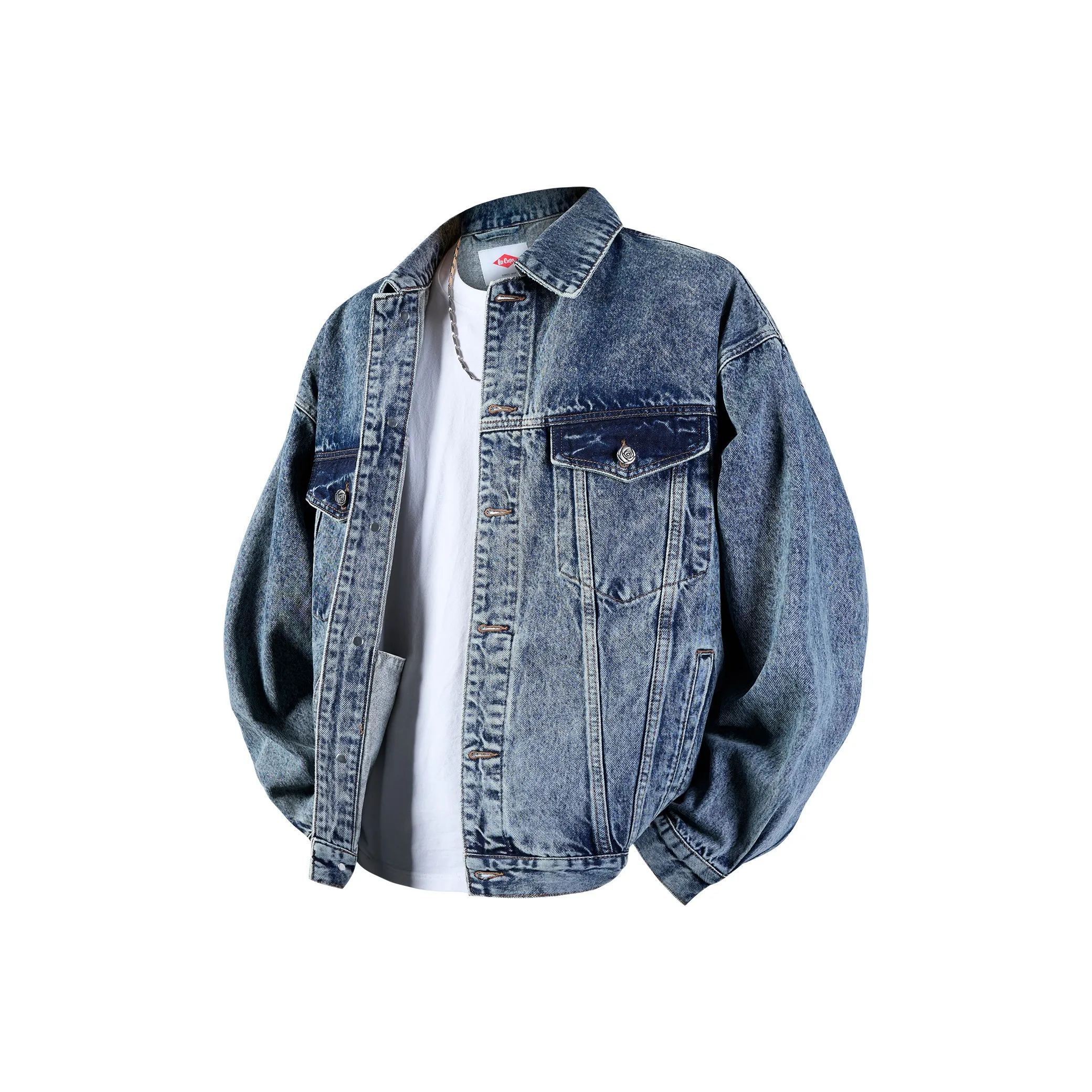 Lee Cooper Весенний и Осенний Деним Куртка Мужская