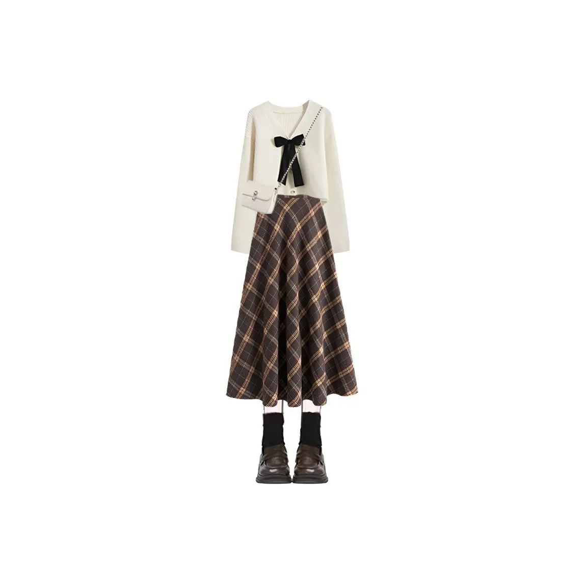 Meter Стиль Майярд Комплект Шерстяное Платье Двухкомпонентный Набор Petite