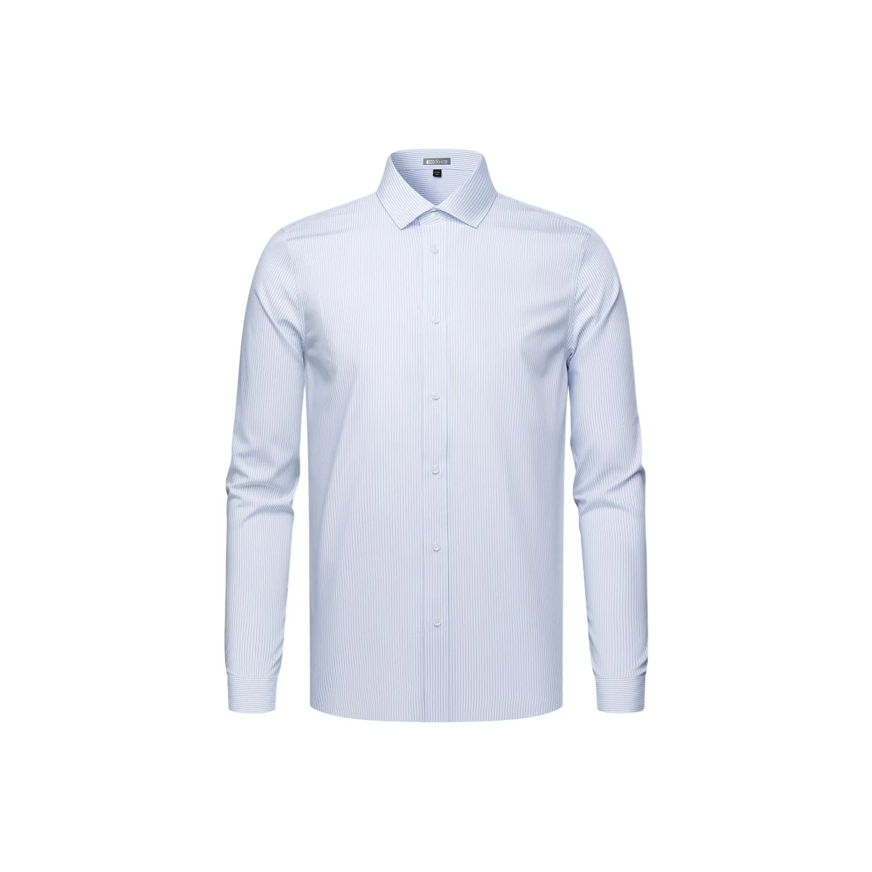 Red bean Синий Полоска Мужские Рубашки