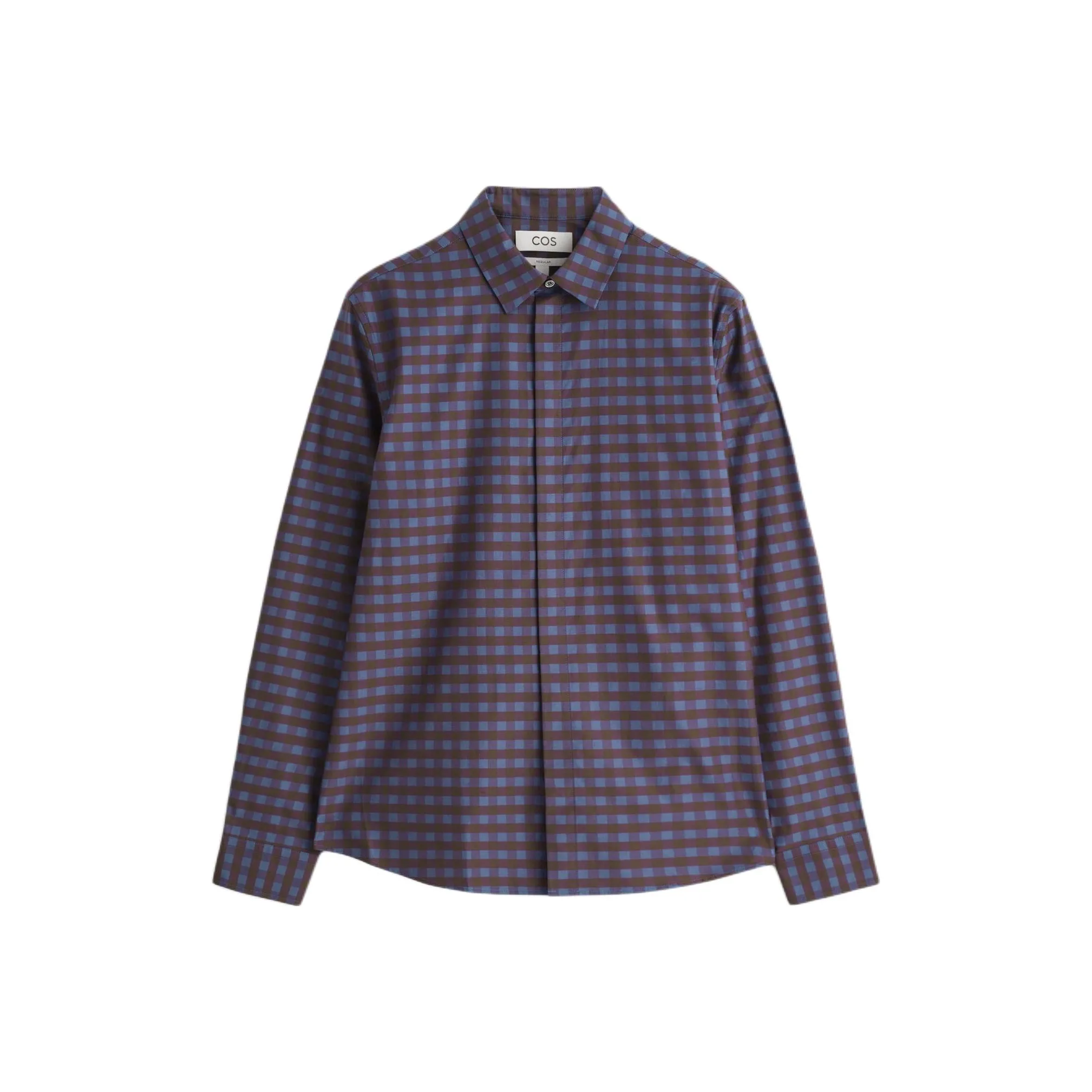 COS Бургунди Синий Мужские Рубашки