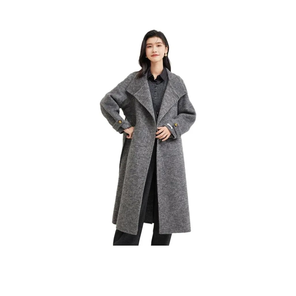 JINJU Белый Серый Женское Пальто