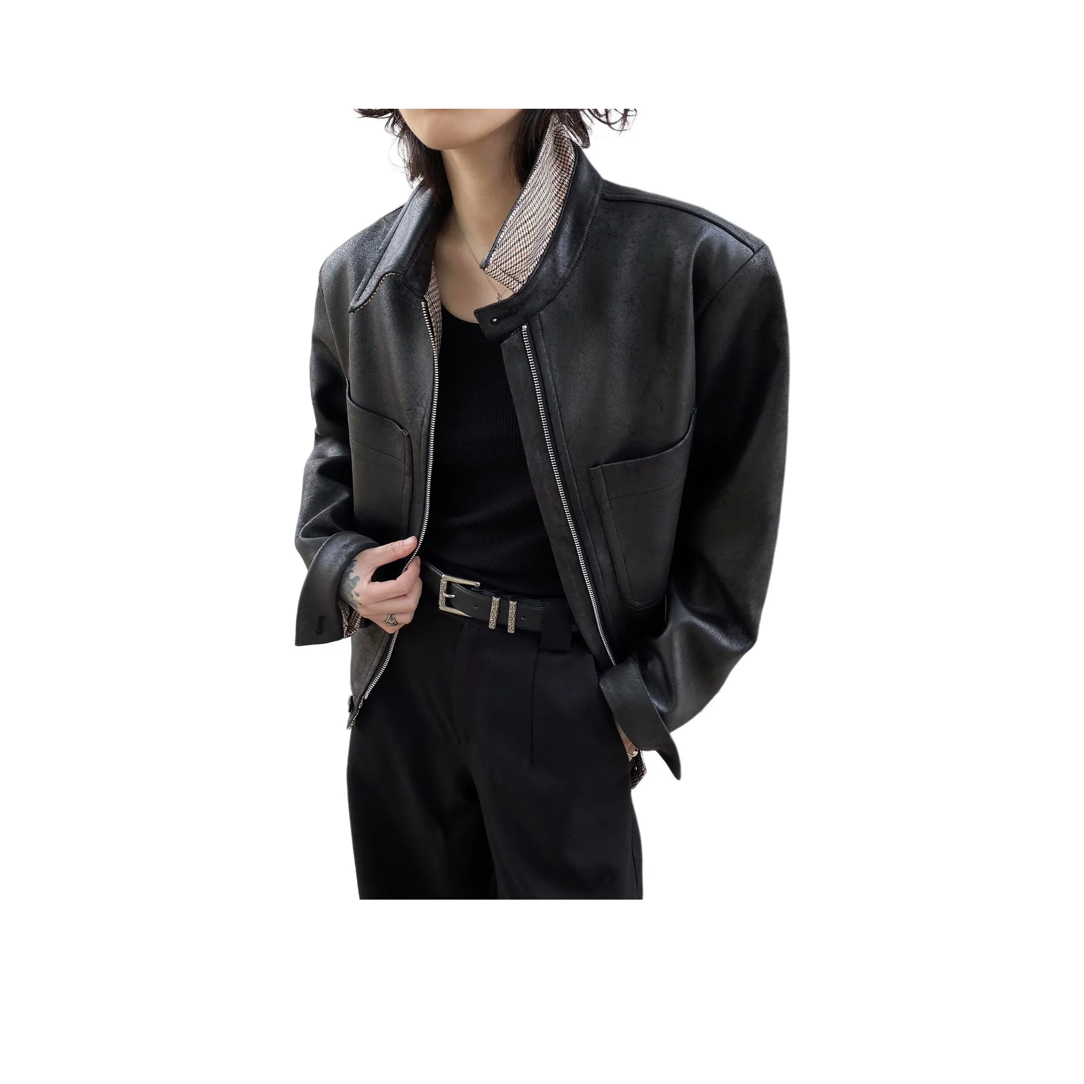 Pirkadat Черный Унисекс Кожаные куртки