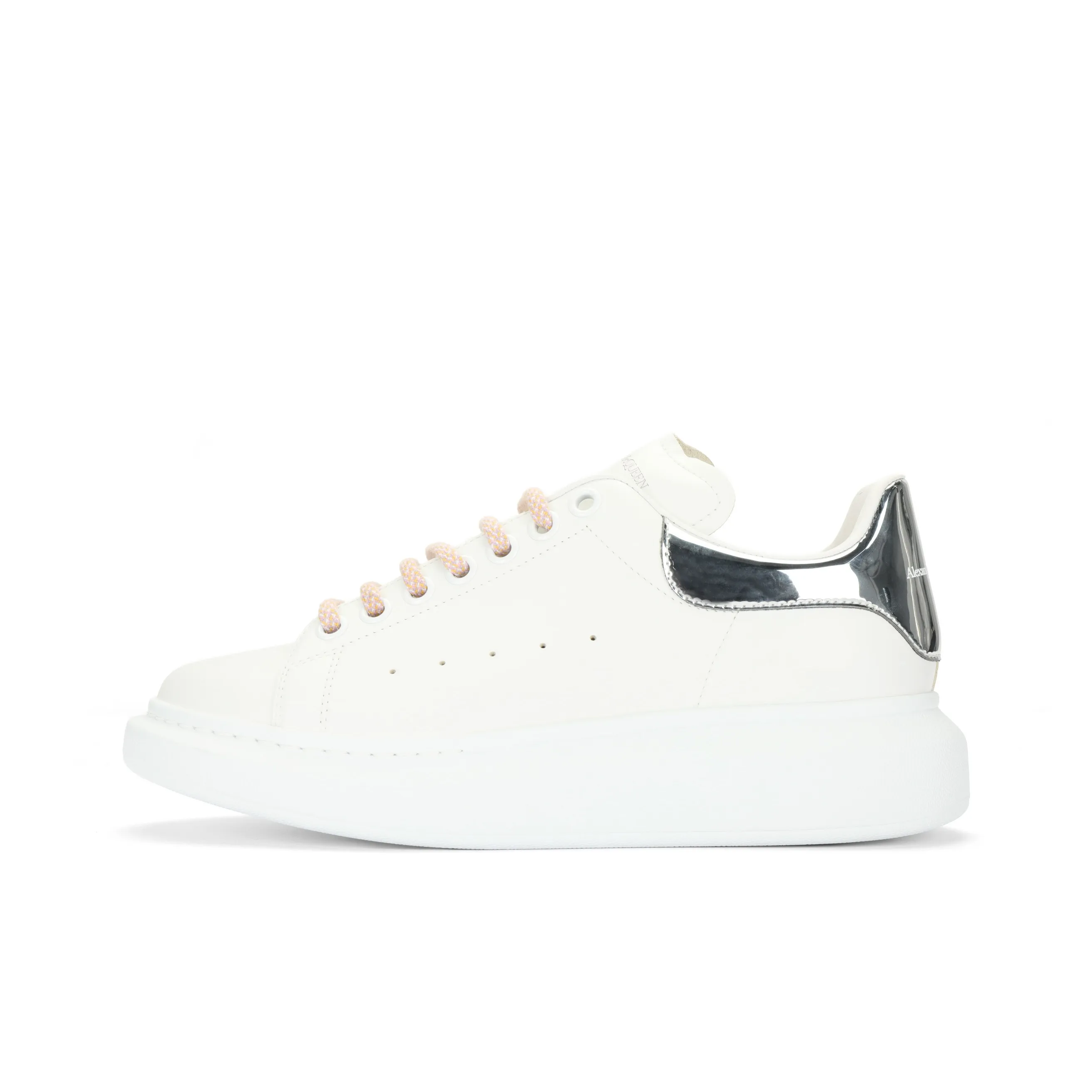 Alexander McQueen Oversized Sneaker Skateboard Shoes Women's Low Top White