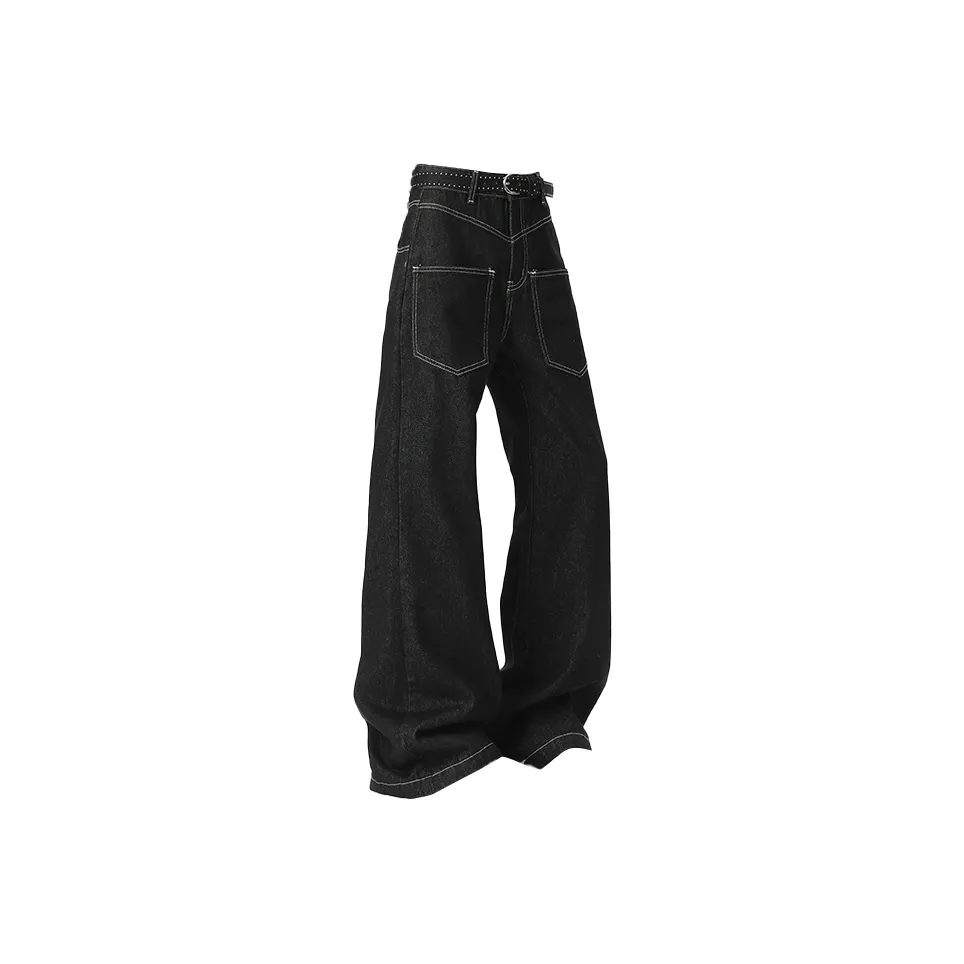 ACHS AWAKE Оригинальный Черный Деним Унисекс Джинсы