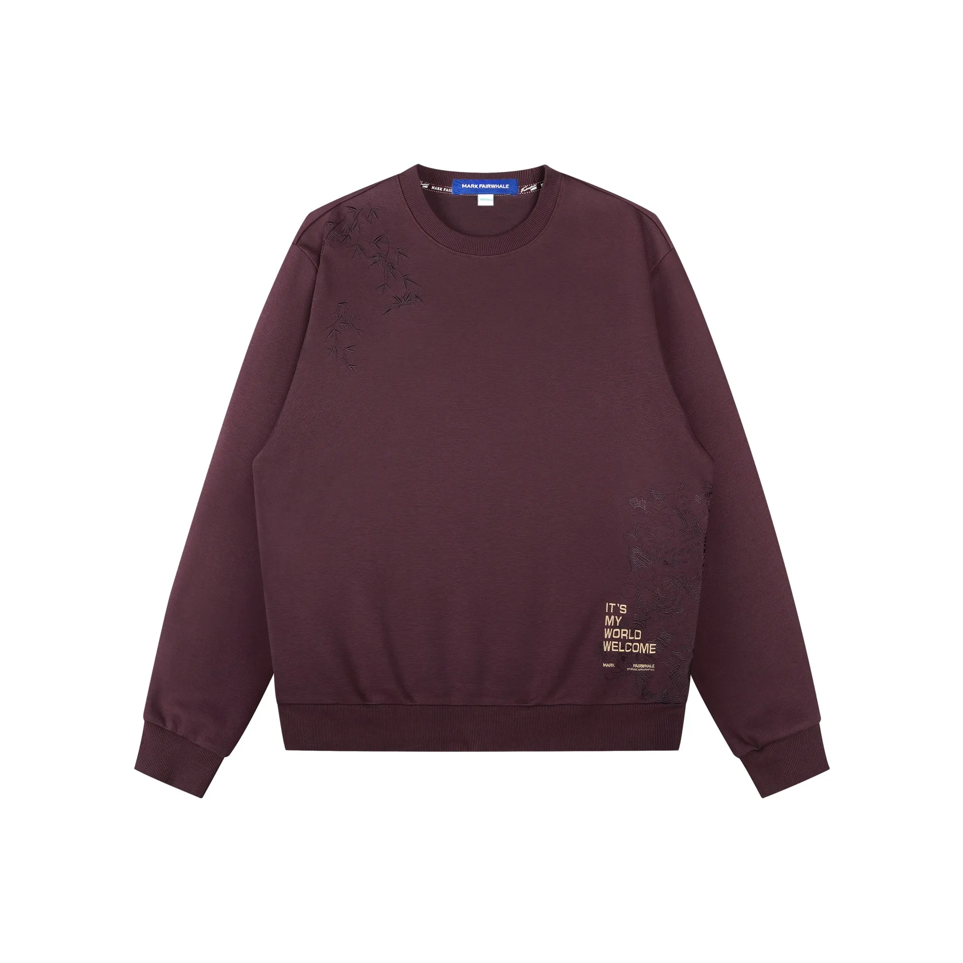 FAIRWHALE Бургунди 418 Мужские Свитшоты