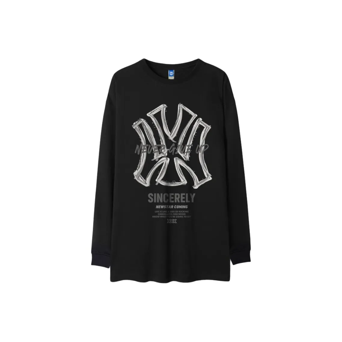 Mo Yan Тяжелый Длинный Рукав Т-Рубашка Мужская