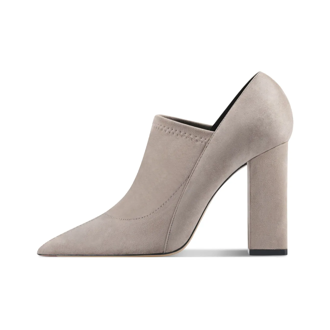 Siwei Заостренный носок Грубый каблук Супер Высокий каблук Женские Матовый Deep Манжета Модная одежда Ботинки Универсальный Ботильоны