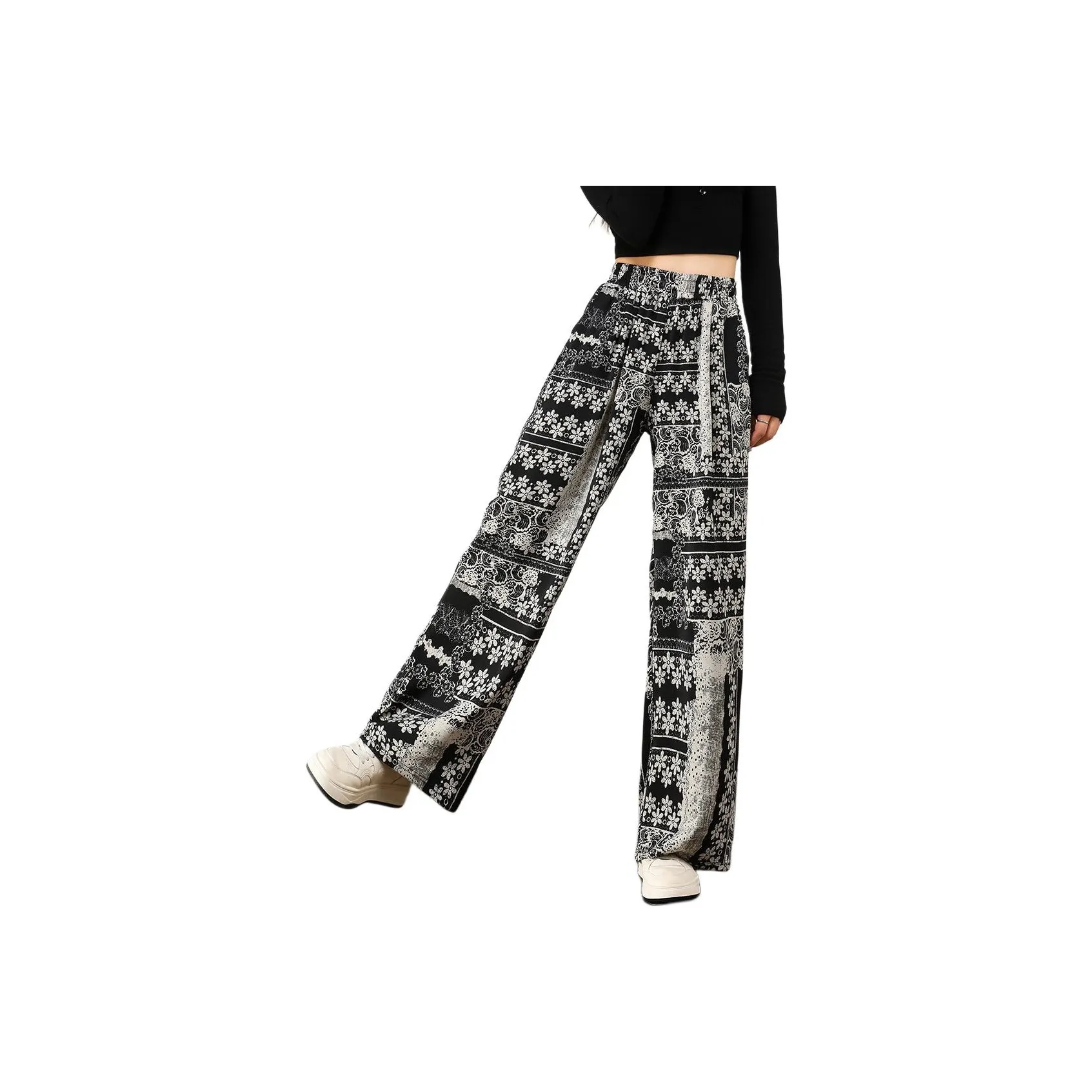 JEANSWEST Черные Женские Повседневные Брюки