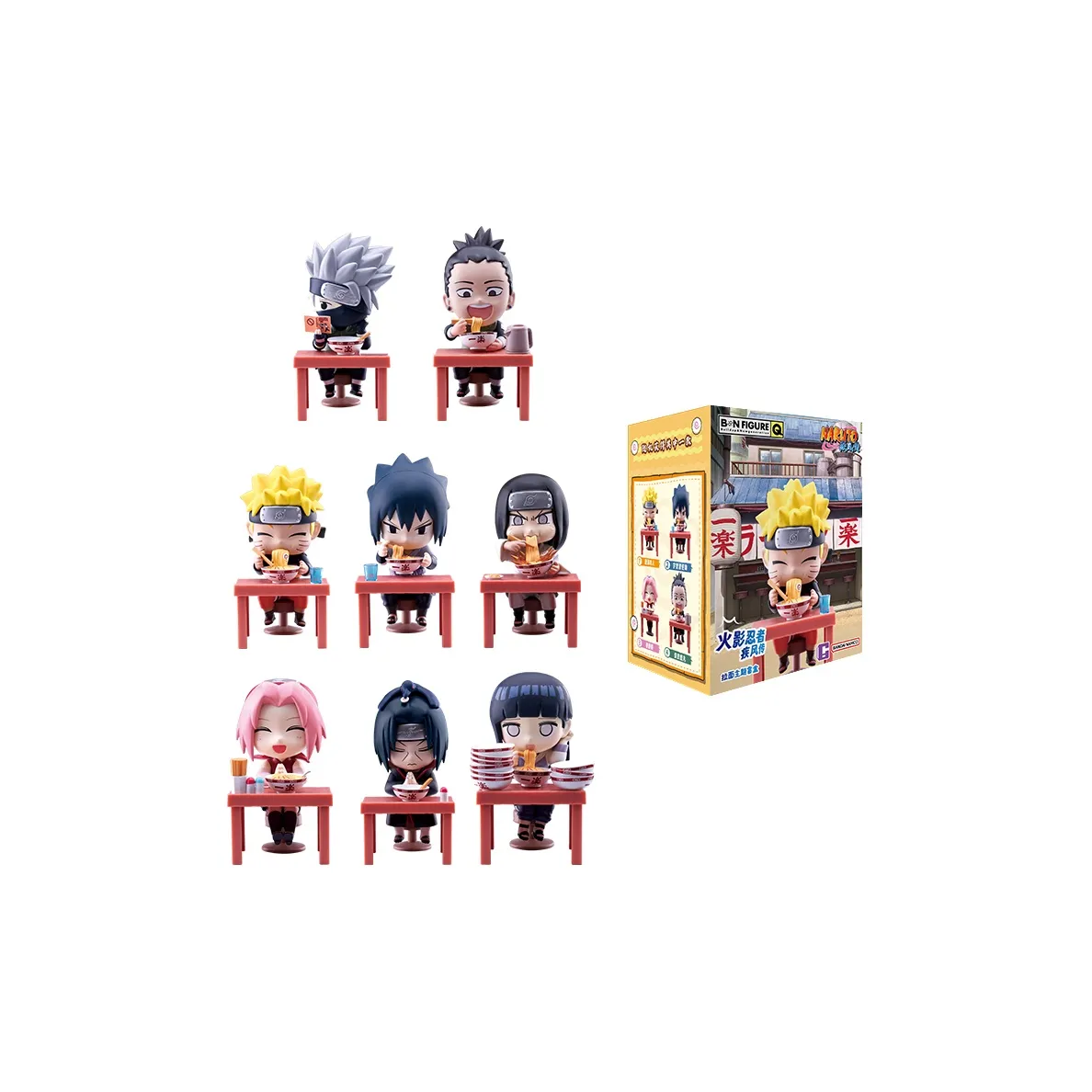 TOP TOY BNFIGURE Q Наруто Ураганные хроники тема Ramen Noodles Слепые коробки Один Mystery Коробка Целая коробка 8 шт