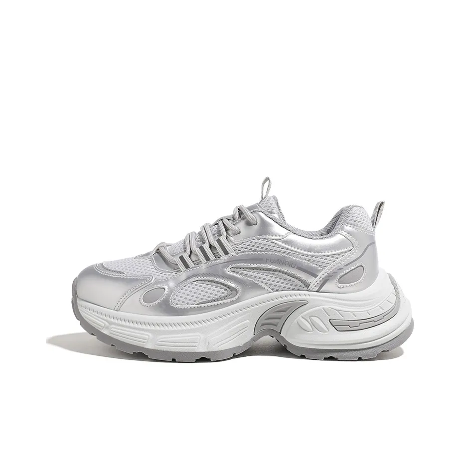 HUANQIU Износостойкий Легкий Противоскользящий Низкий Топ Толстая подошва Кроссовки Женские