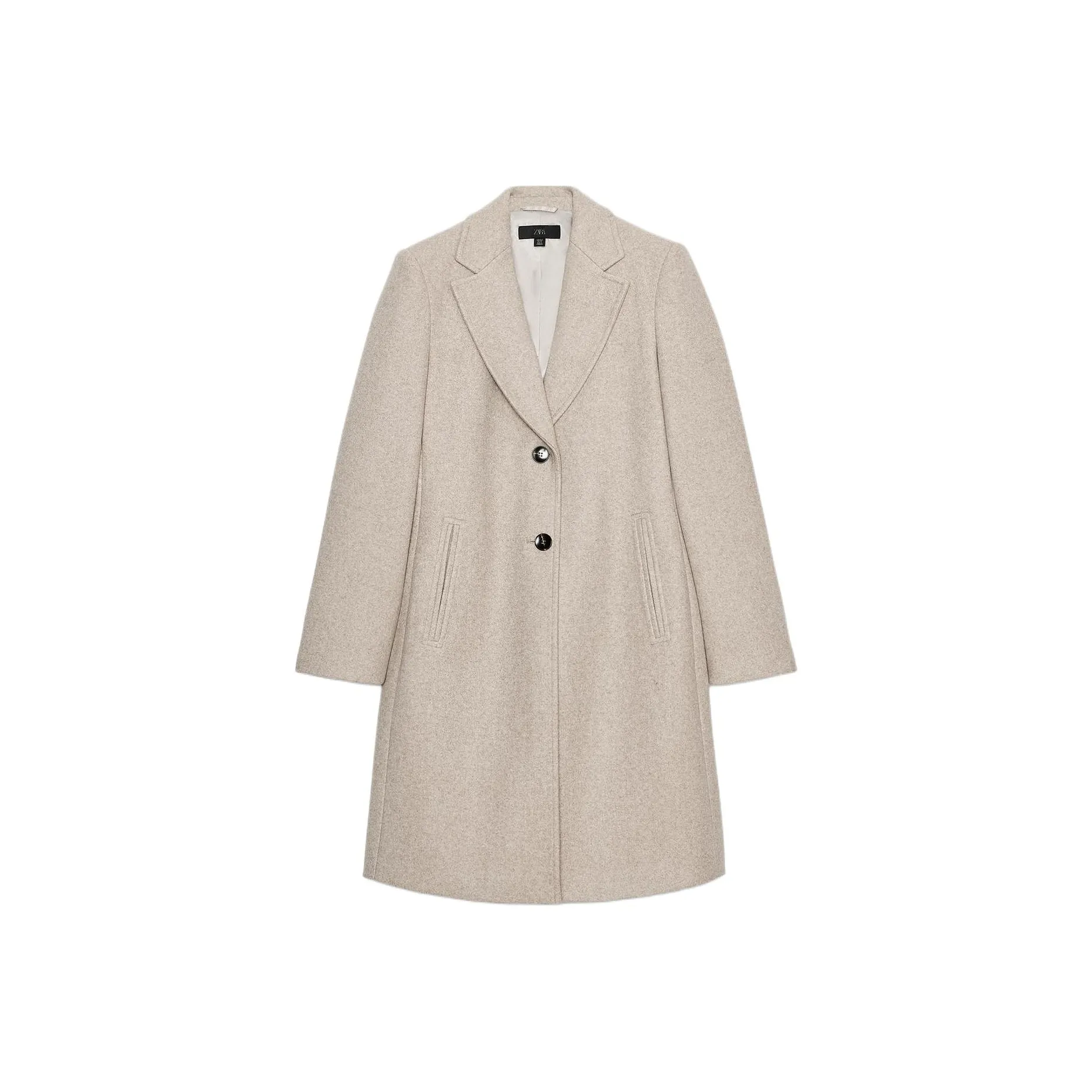 ZARA Коричневый Женский Пальто