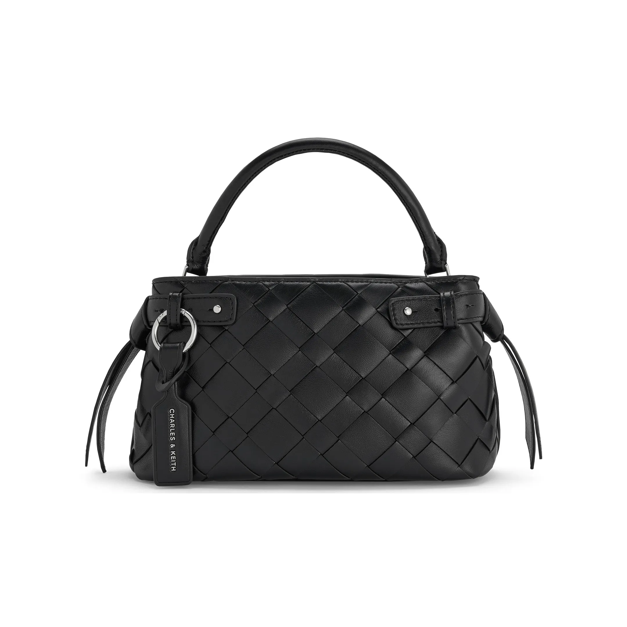 CHARLES KEITH ПУ (полиуретан) Ручная сумка Сумка через плечо Средняя Женская Черная