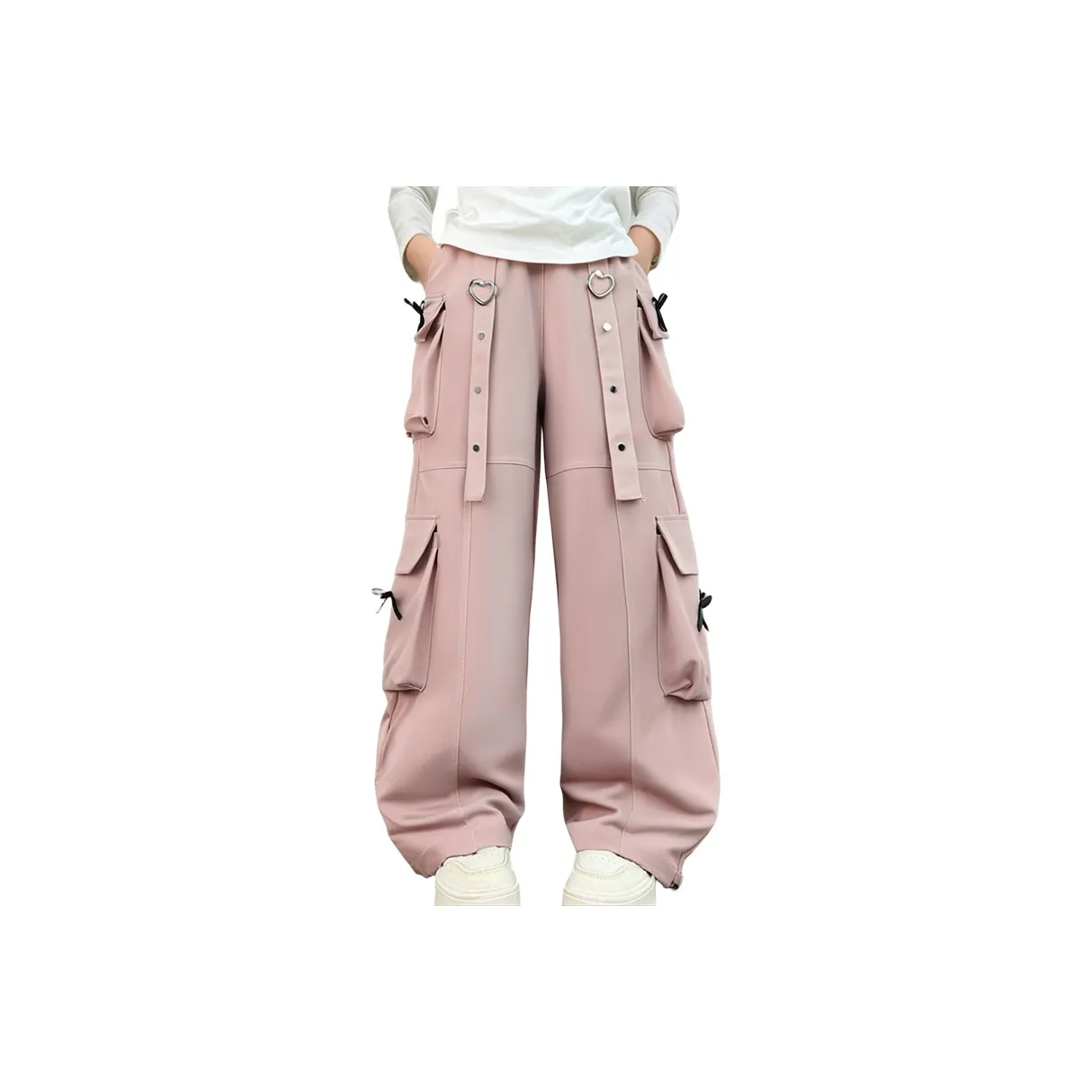 TELENT Модный и Крутой Универсальный MULTI Карман Эластичный Пояс Свободный крой Широкие Штаны Повседневные Штаны