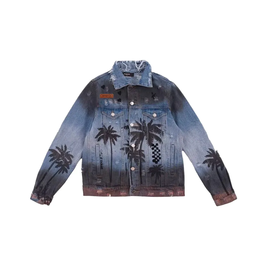 GDRG Синий Унисекс Джинсовые куртки