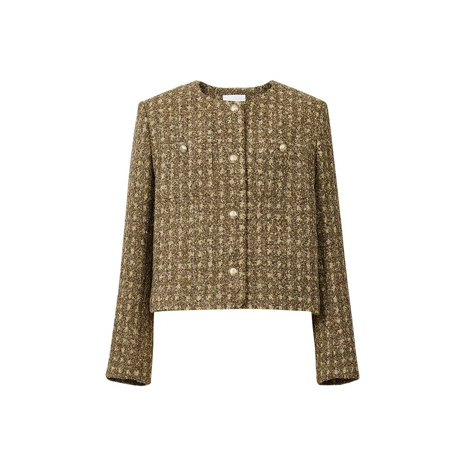 Hopeshow Зимний Moss Green 374 Женское Короткое Пальто