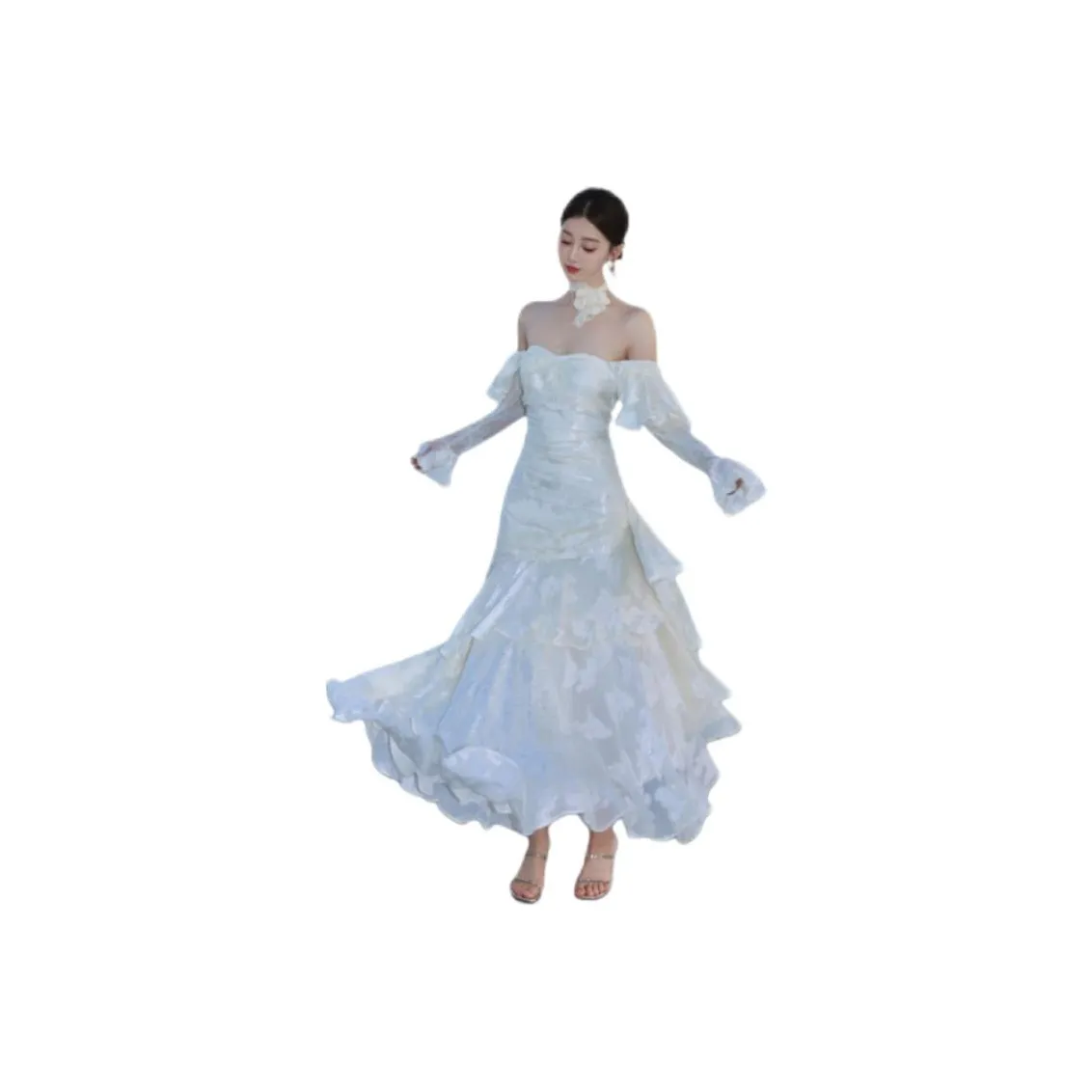 TONYBEAR Светло-абрикосовые женские короткие платья с короткими рукавами