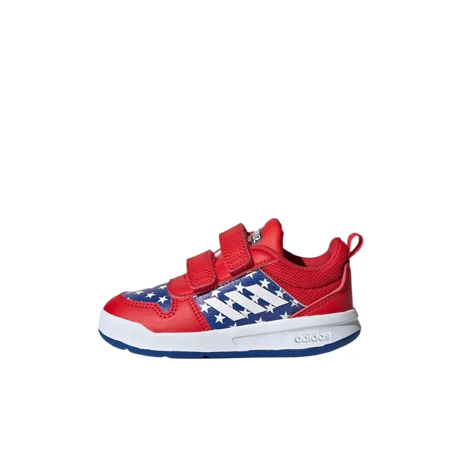 Adidas Neo Tensaur Аbrasion Resistant Низкий Топ Детские Скейтбординги Красный Children Возраст 3-7 Лет