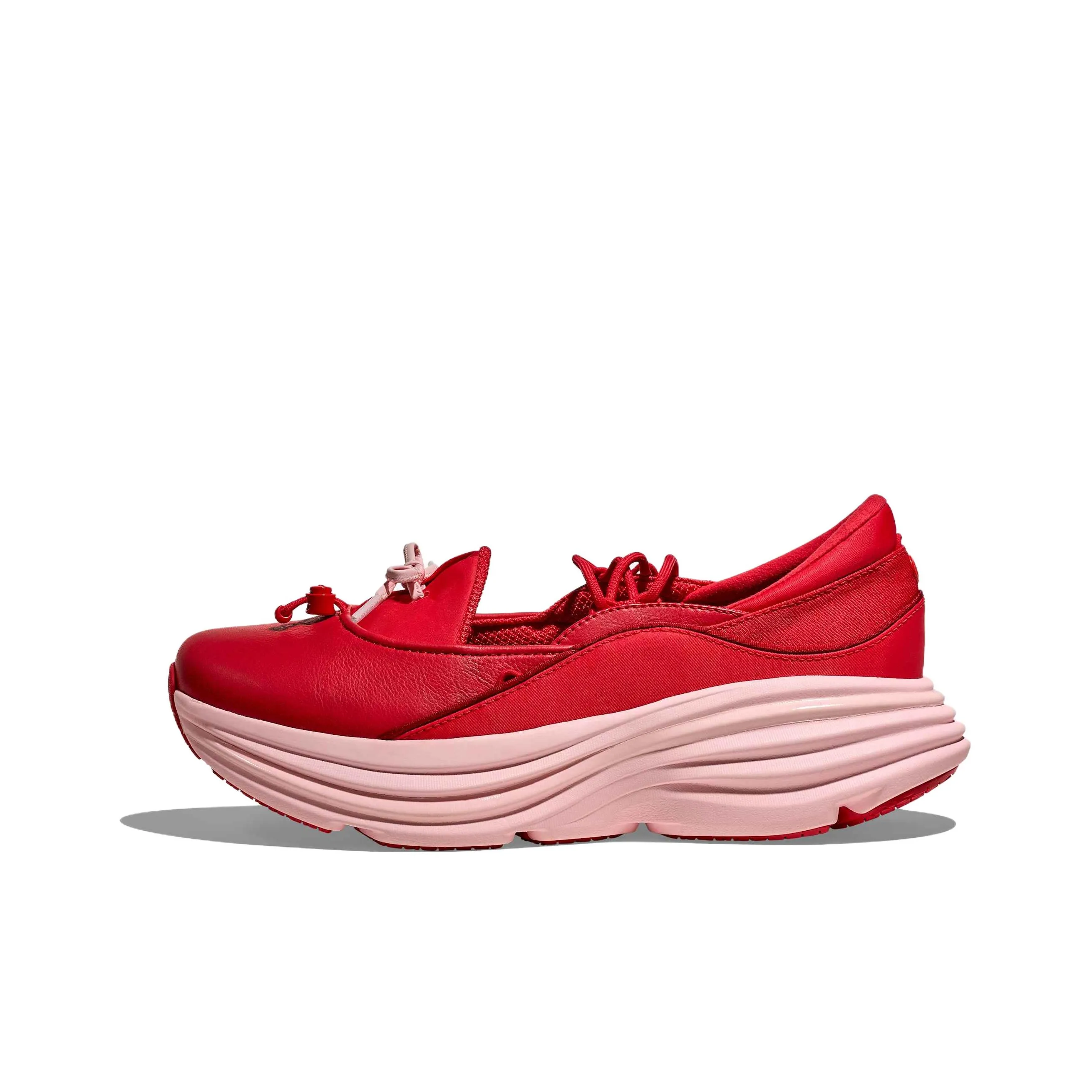 HOKA ONE ONE Bondi Платформа Туфли Мэри Джейн Женские Красно-розовый