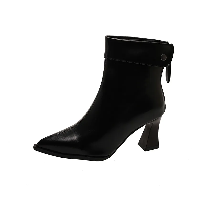 WUJI Western Элегантность Высокий каблук Тонкие ботильоны Женские