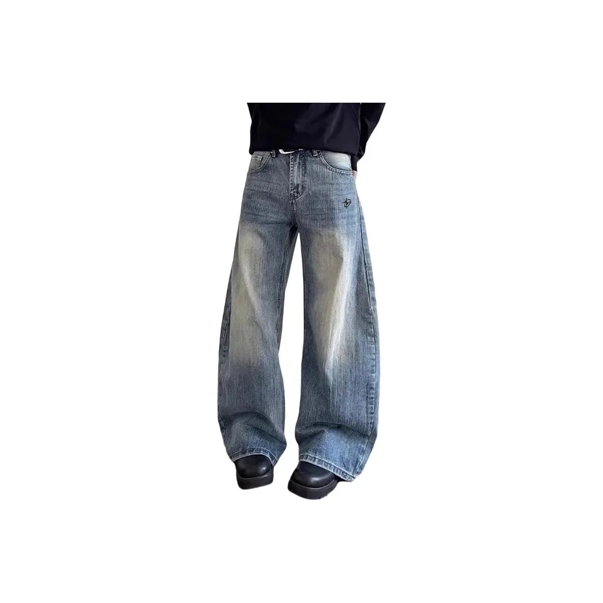 WHAZLAB Blue Unisex Jeans WHAZLAB Синий Унисекс Джинсы