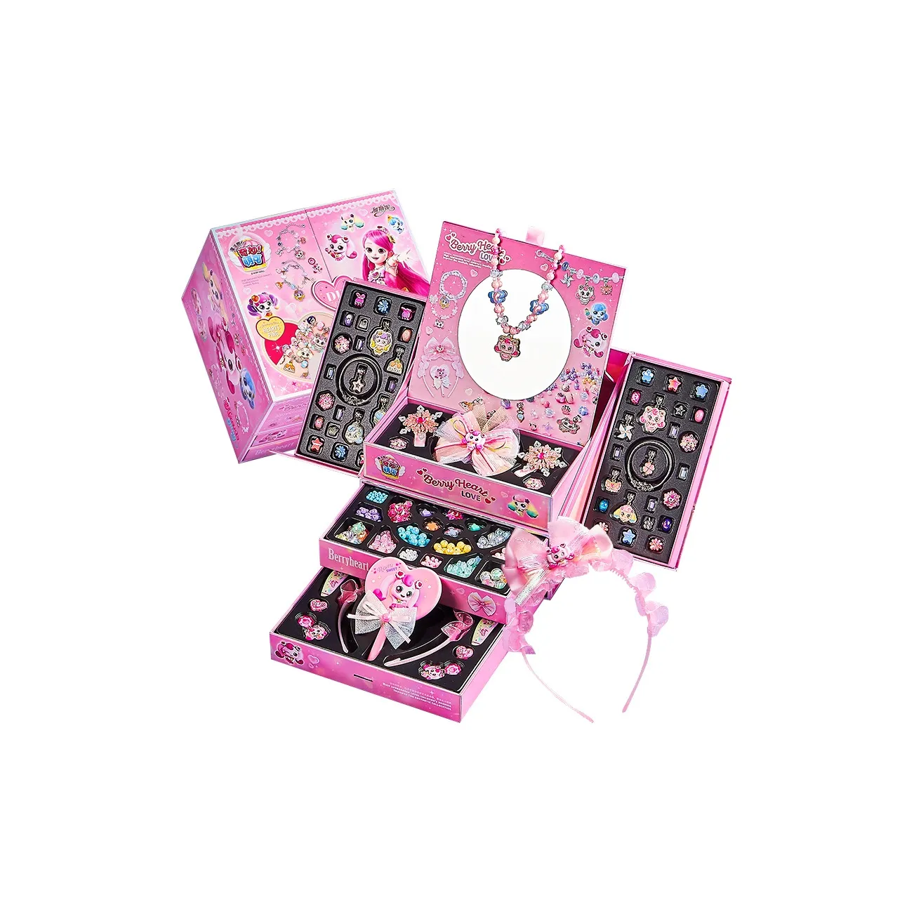 WANWEIMAN Чудеса Mengke Принцесса Браслет Ожерелье DIY Шкатулка для украшений Ручной работы Бусины